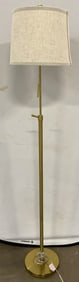 Brass Adjustable Height Floor Lamp 58in