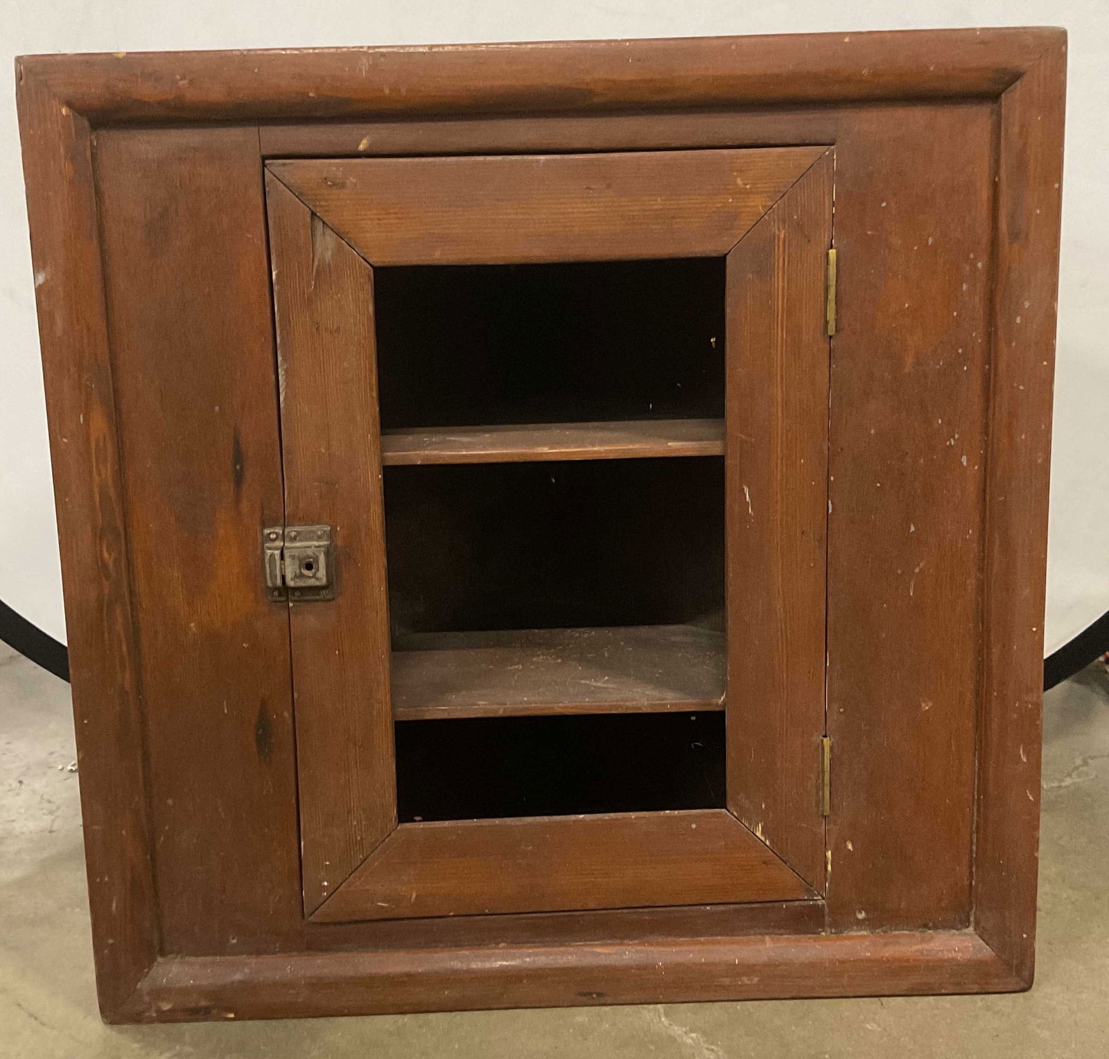 Vintage Wood Wall Mount Corner Cabinet 2ft (1 of 8)