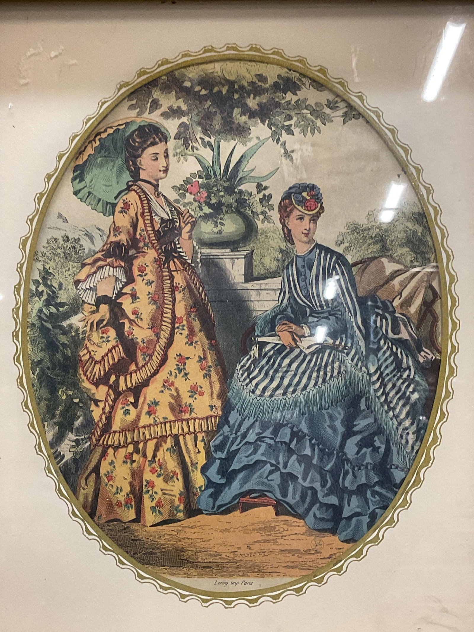 La Mode French Fashion Litho, Vintage c1950s (1 of 6)