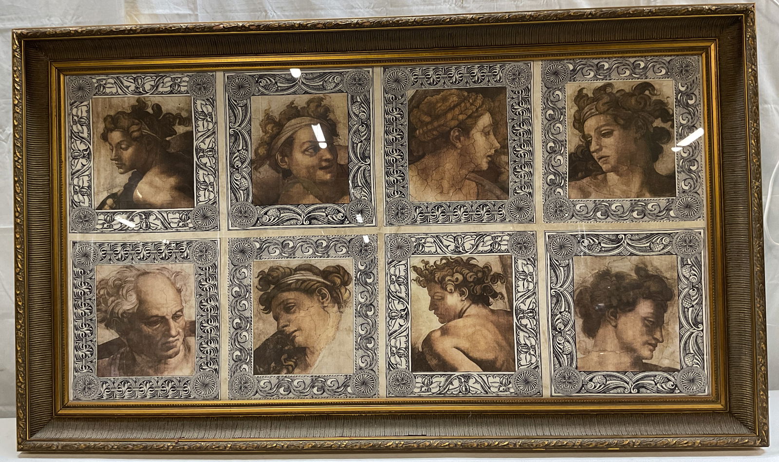 Michelangelo Sistine Chapel Studies Textile 59in (1 of 6)