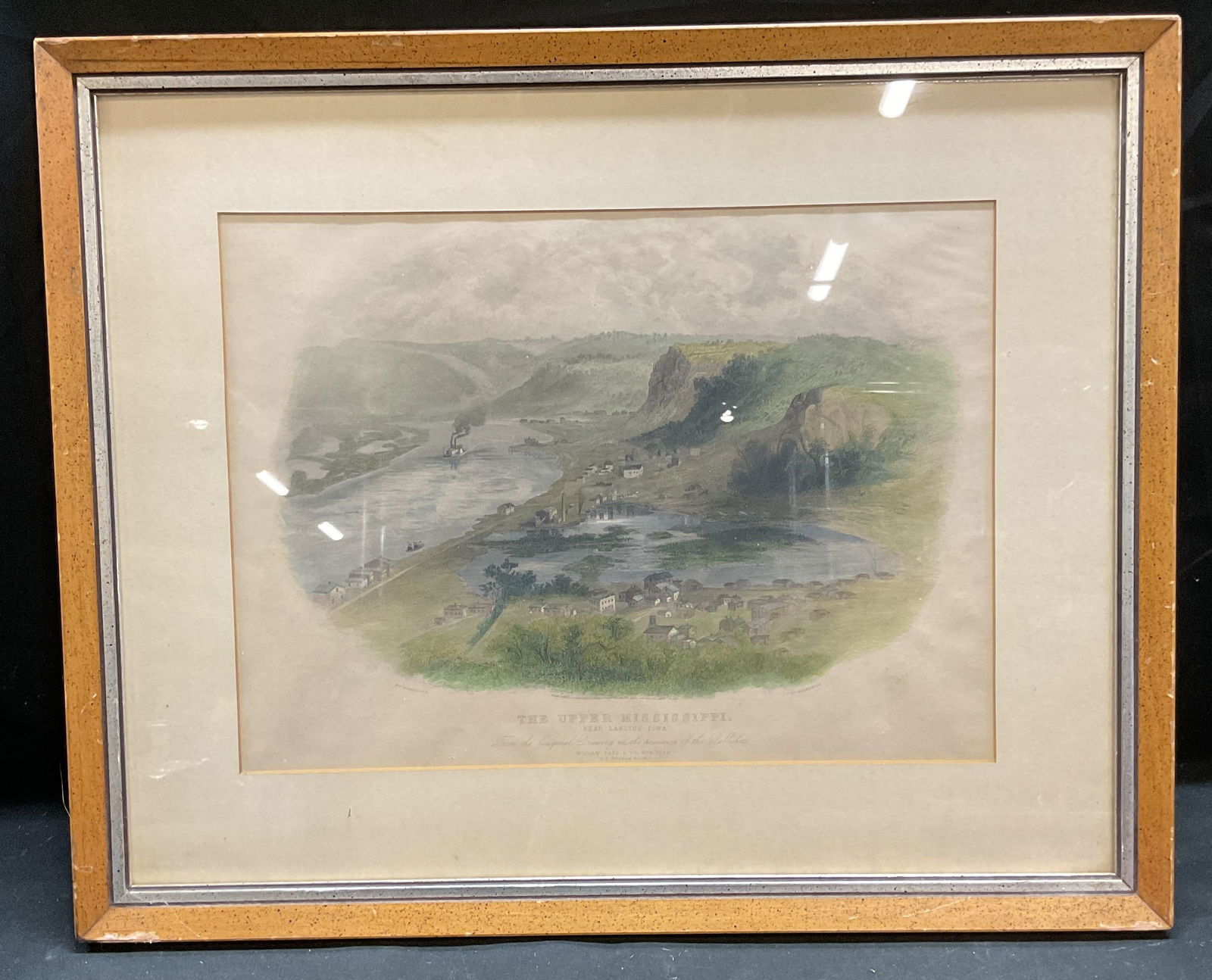 1870s Hinshelwood Upper Mississippi Engraving 21in (1 of 6)