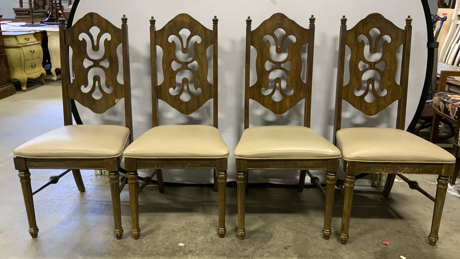 STANLEY Set 4 Wooden Dining Side Chairs (1 of 11)