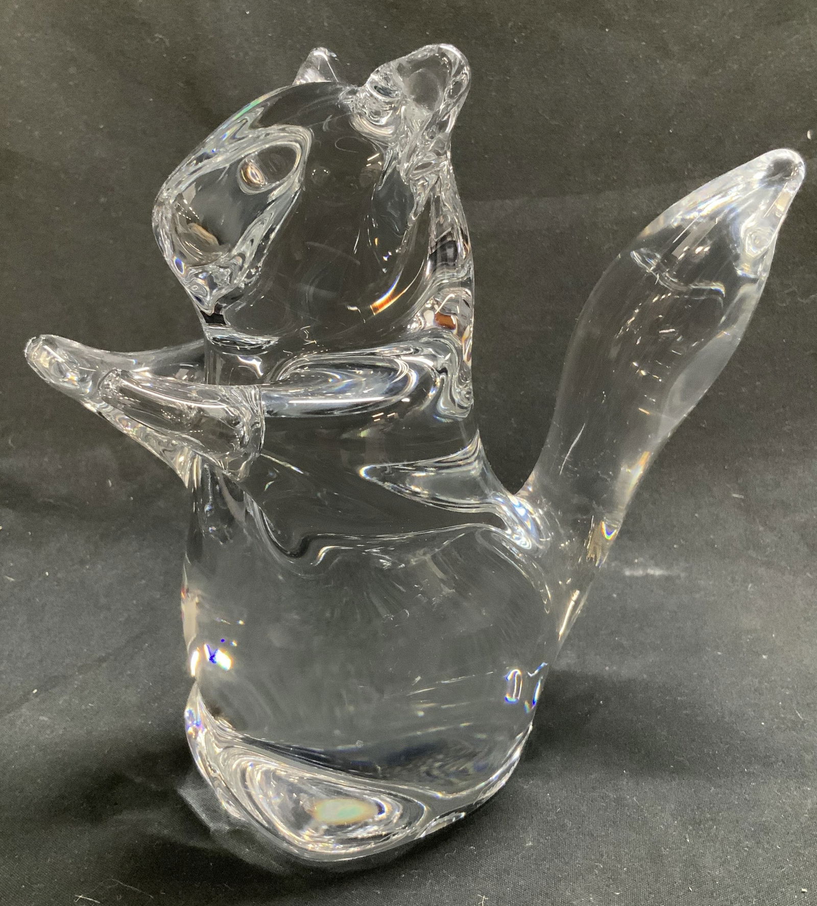 Vntg Daum Crystal Glass Squirrel Figurine FRANCE (1 of 6)