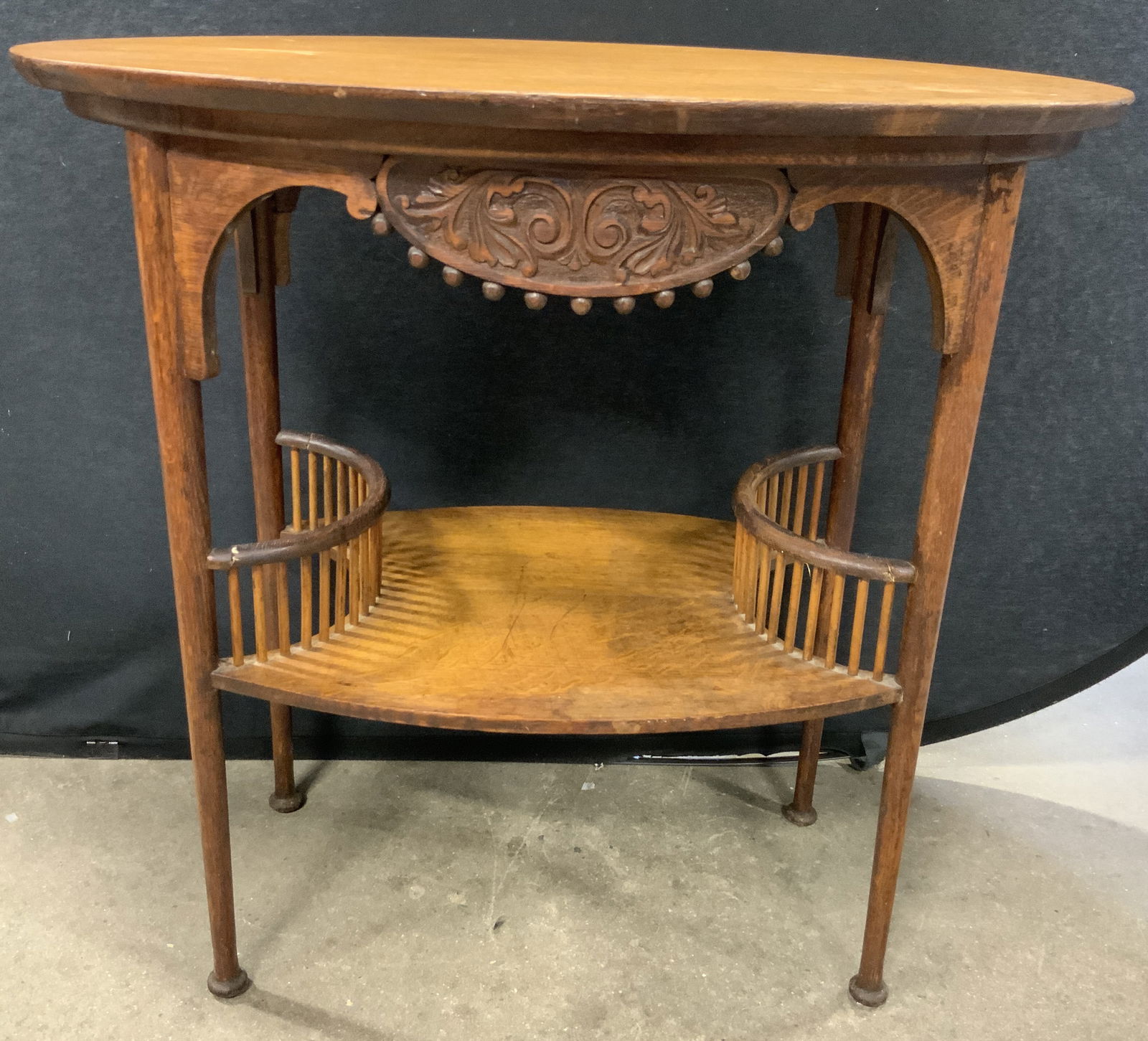 Antq Eng Aesthetic Mvmt Tiger Maple Occ Tbl 19th C (1 of 12)