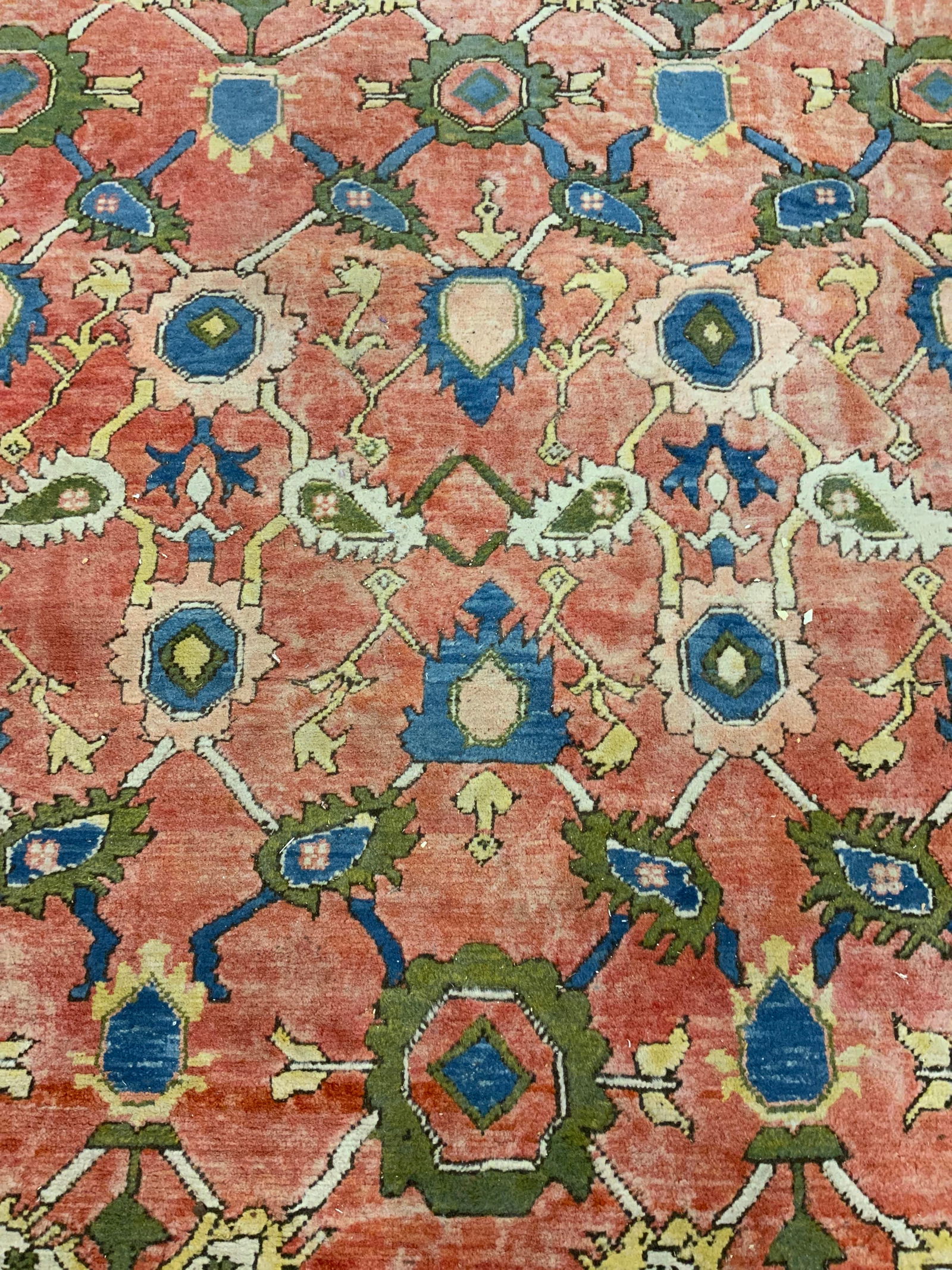 Vtg Rm Sz Handmade Persian Fringed Wool Rug (1 of 10)