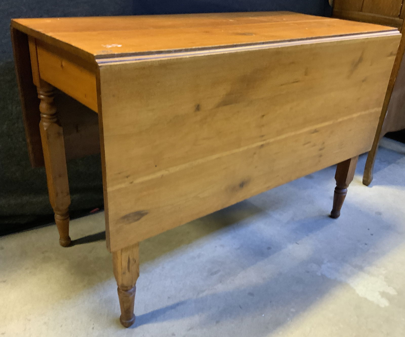 Vintage Wooden Drop Leaf Dining Table (1 of 8)
