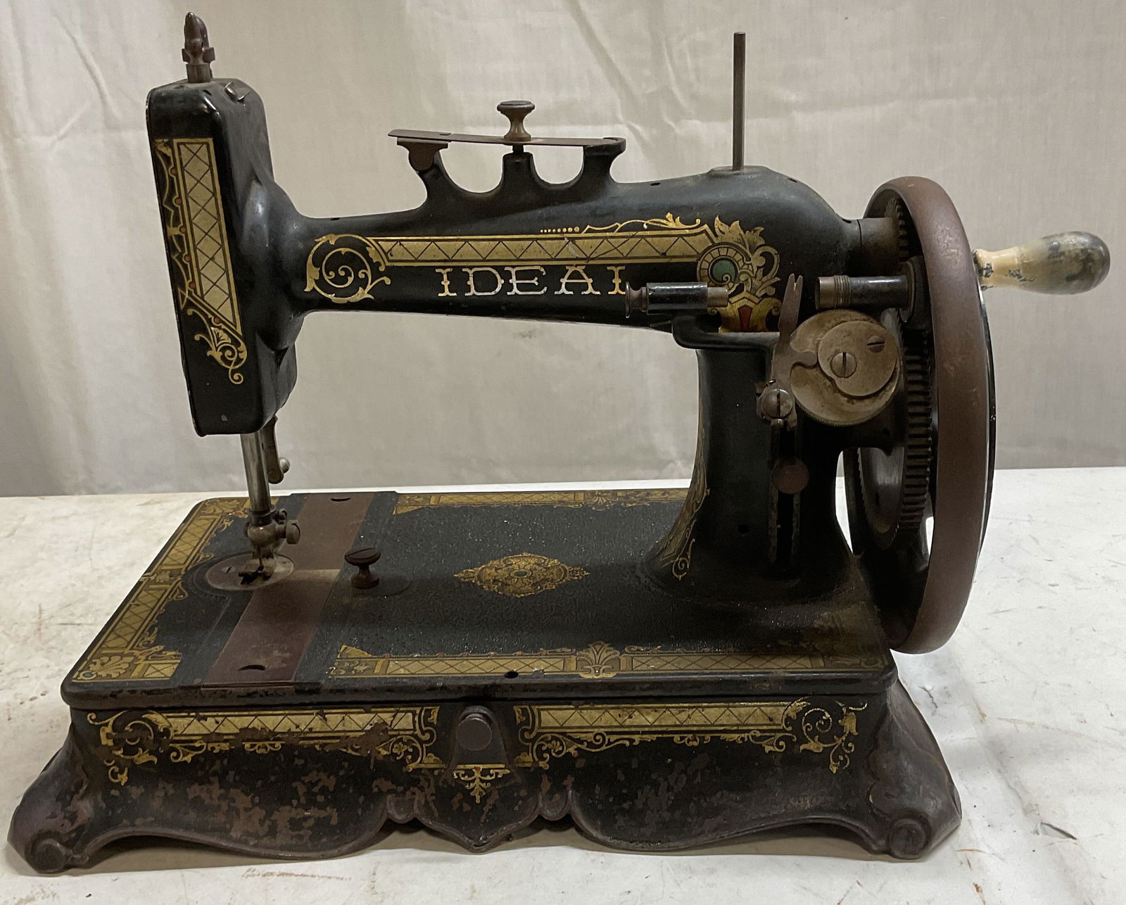 Antique Ideal Iron Hand Crank Sewing Machine (1 of 11)