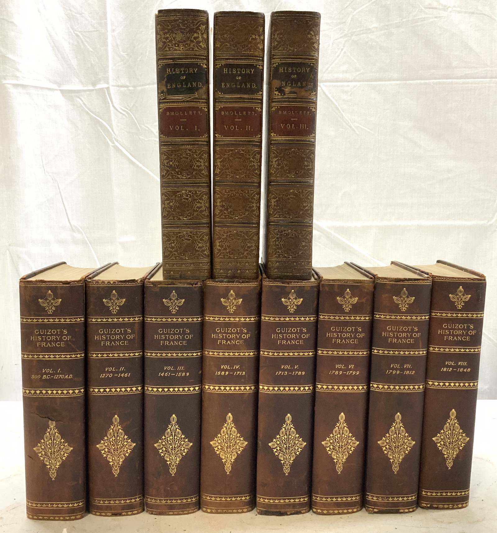 Set11 History of France & England 1864 Bks: Lot includes, Guizots History of France. VOL I-VIII. Books by M. Guizot & Madam Guizot De Witt. Translated by Robert Black. THOMAS Y. CROWELL & COMPANY. PUBLISHERS NY. (No visible publication date, la