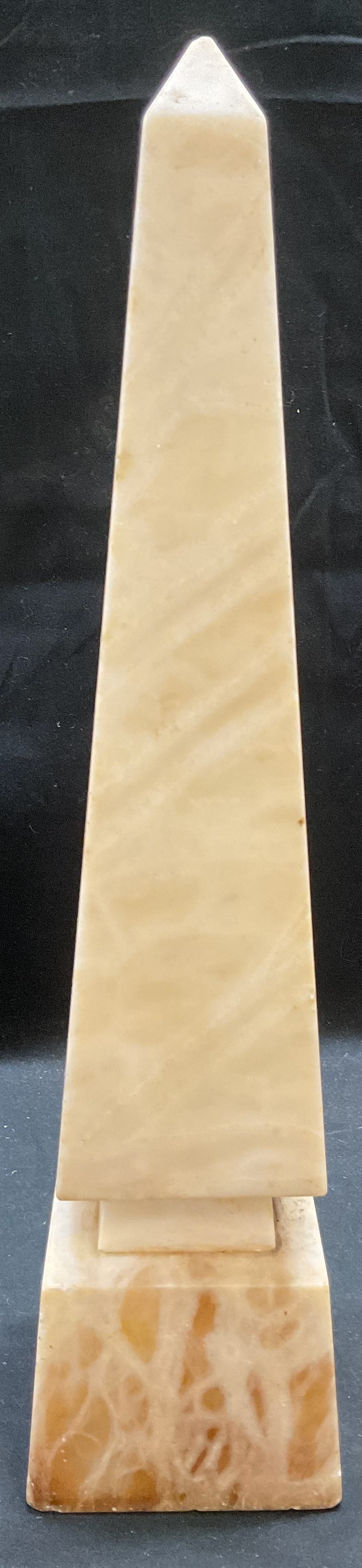 Carved Cream Off White Alabaster Obelisk Italy 16i (1 of 6)