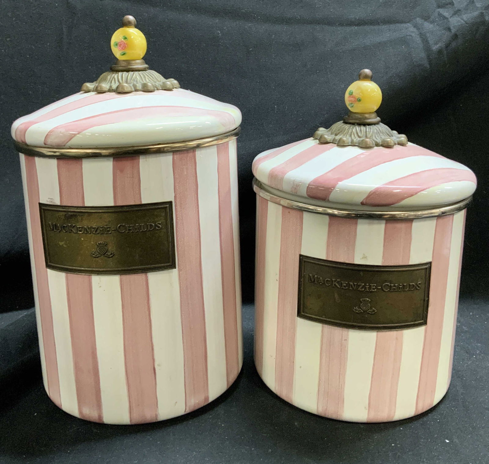Set2 Mackenzie-Childs Bathing Hut Kitchen Canisters (1 of 8)