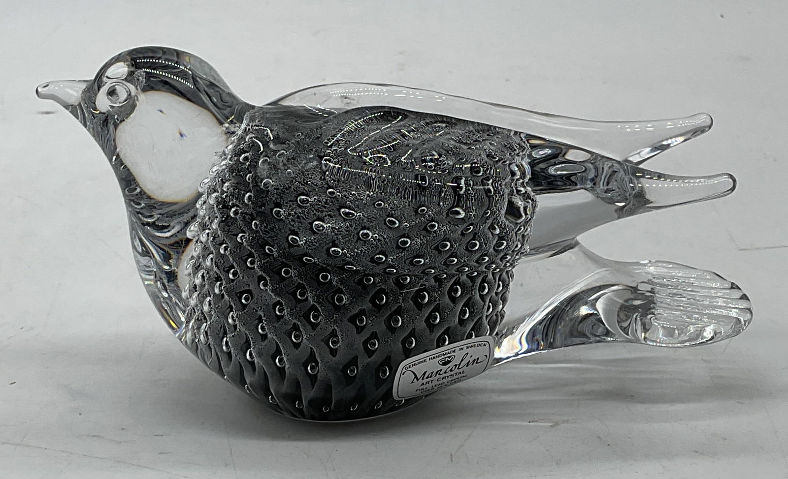 Marcolin Sweden Art Crystal Bird Figurine (1 of 6)