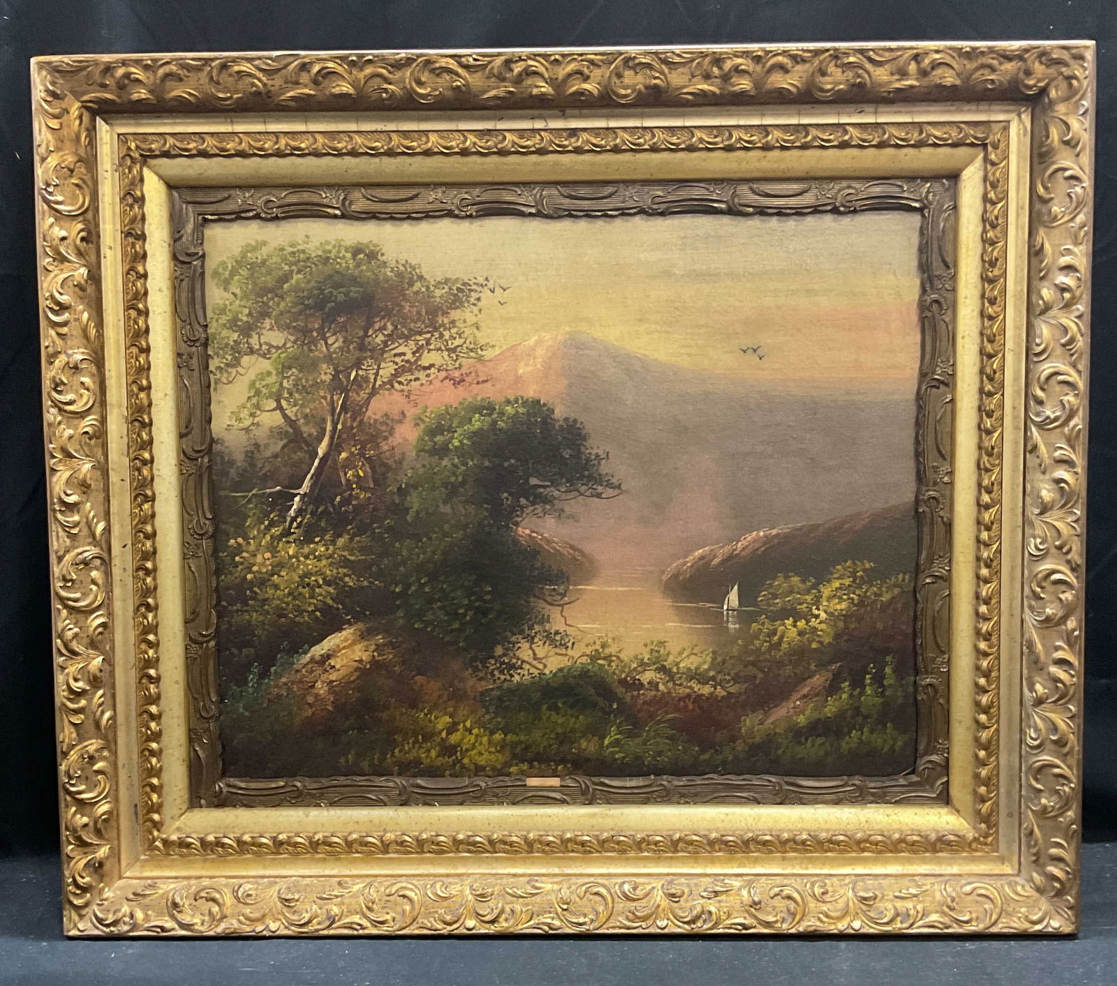Framed Antique Landscape Oil Painting (1 of 6)