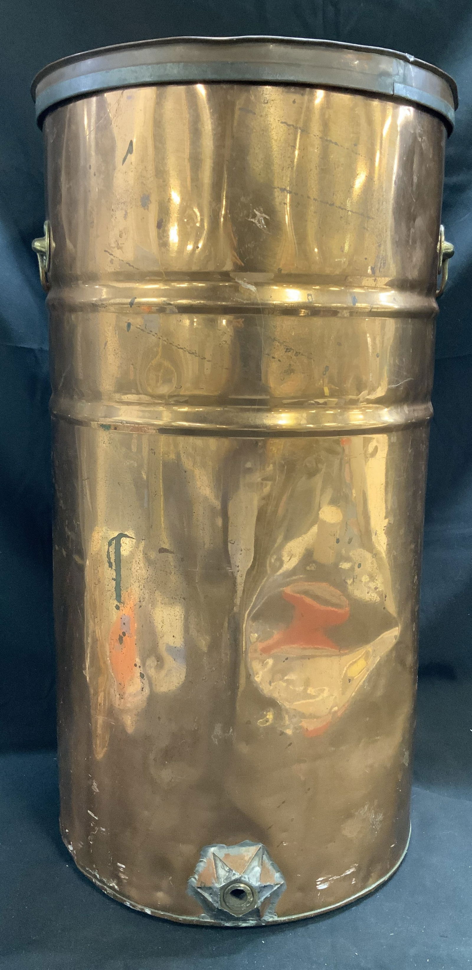 Vntg Copper Water Dispenser Lidded Vessel (1 of 9)