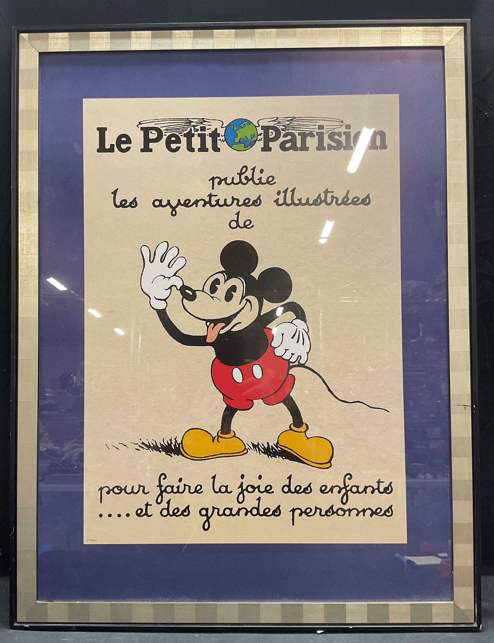 Framed Le Petit Parisien Mickey Mouse Poster (1 of 6)