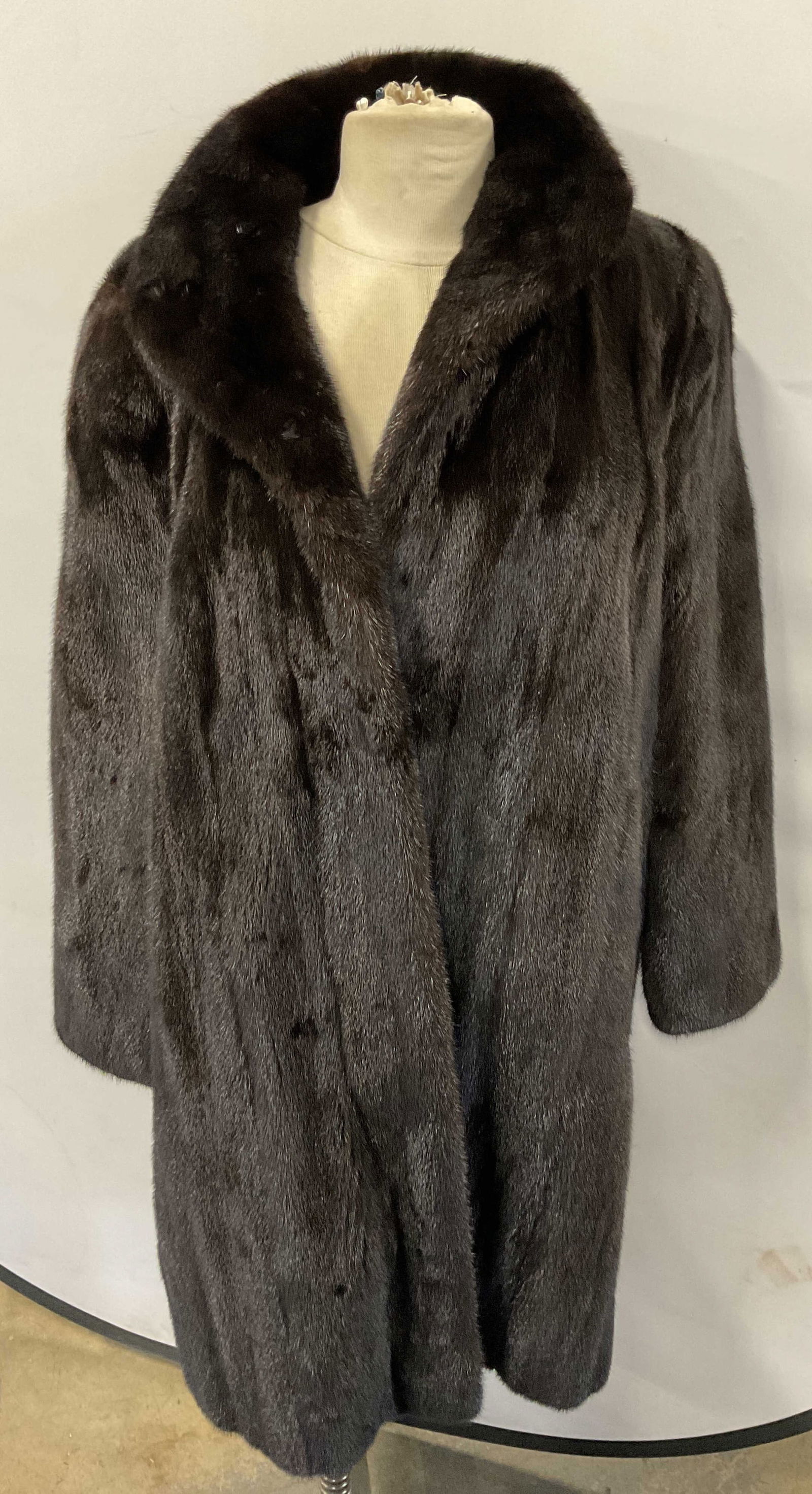 Vintage Black Mink Fur Coat (1 of 7)