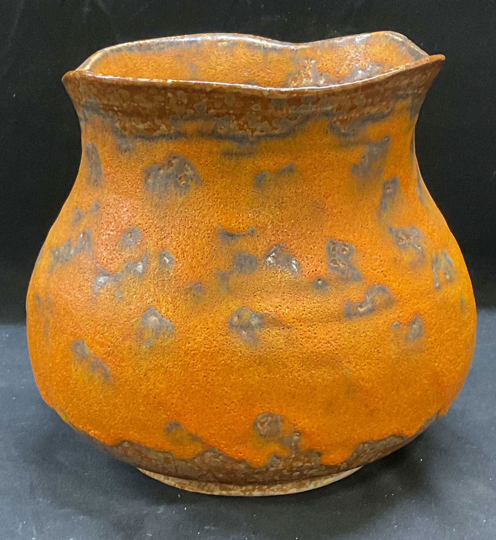 Vtg Royal HAEGER Orange Drop Ceramic Vase USA (1 of 6)