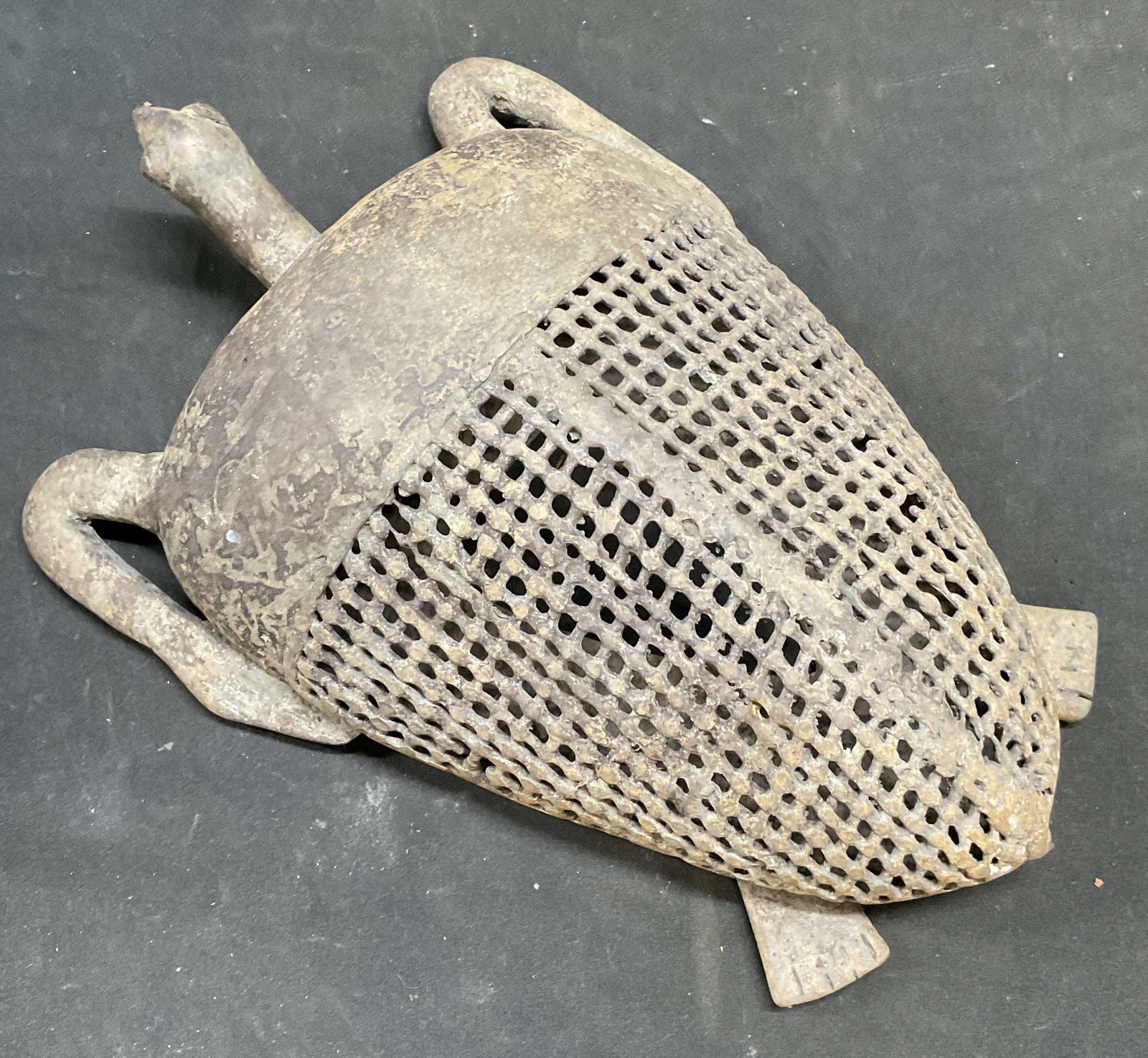Vintage Metal Rustic Tribal Turtle Figural (1 of 6)