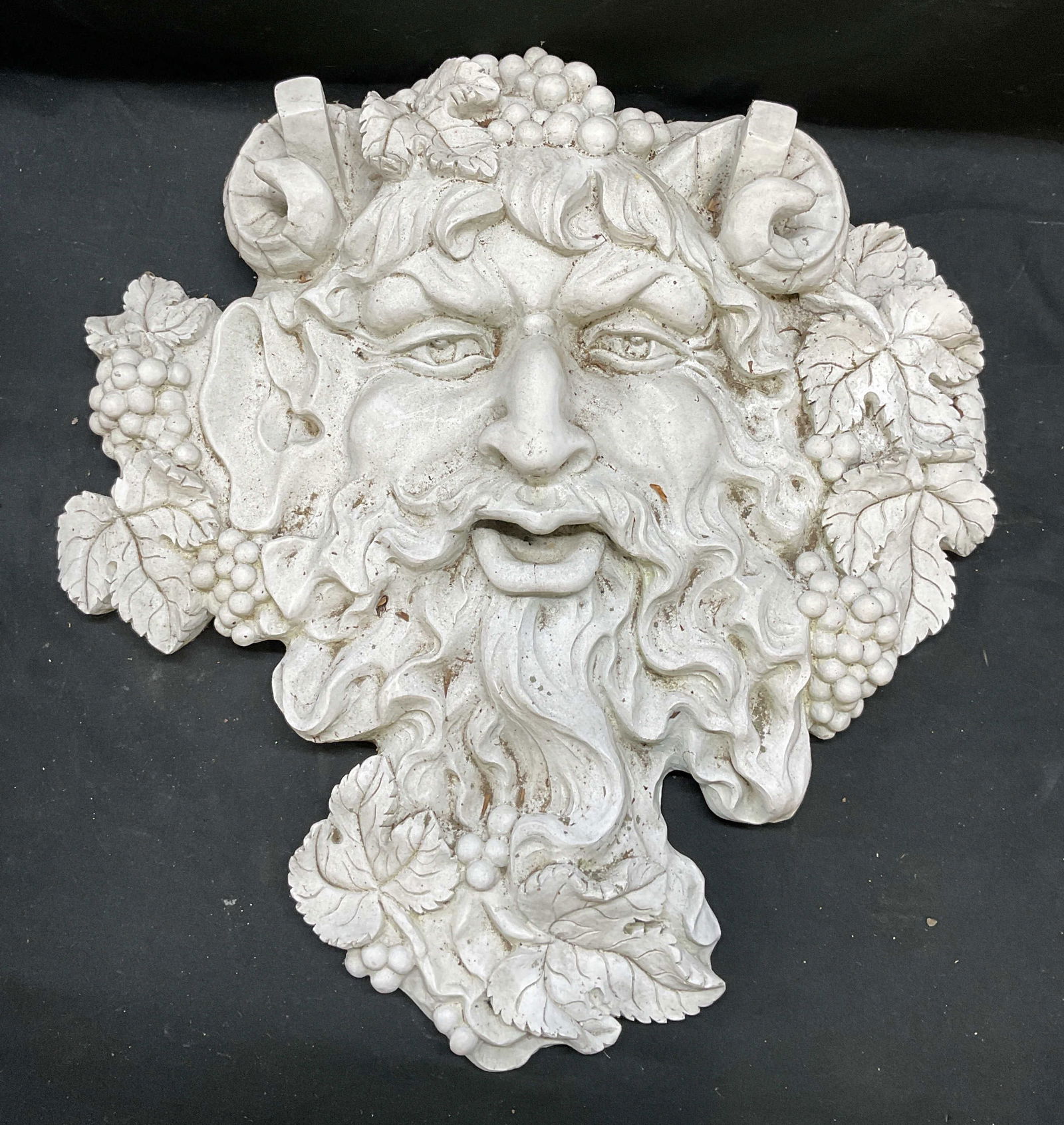 XL Bacchus Outdoor Wall Plaque 19 In L (1 of 7)