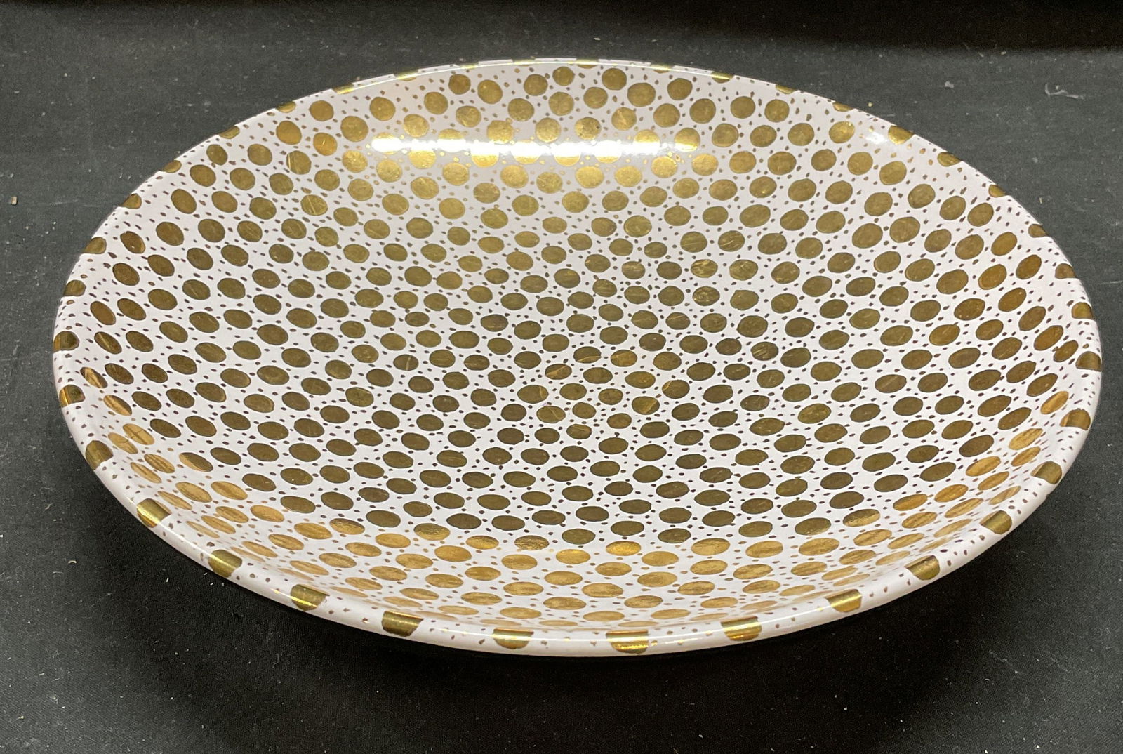 Waylande Gregory Gilt Dot Porcelain Dish (1 of 6)