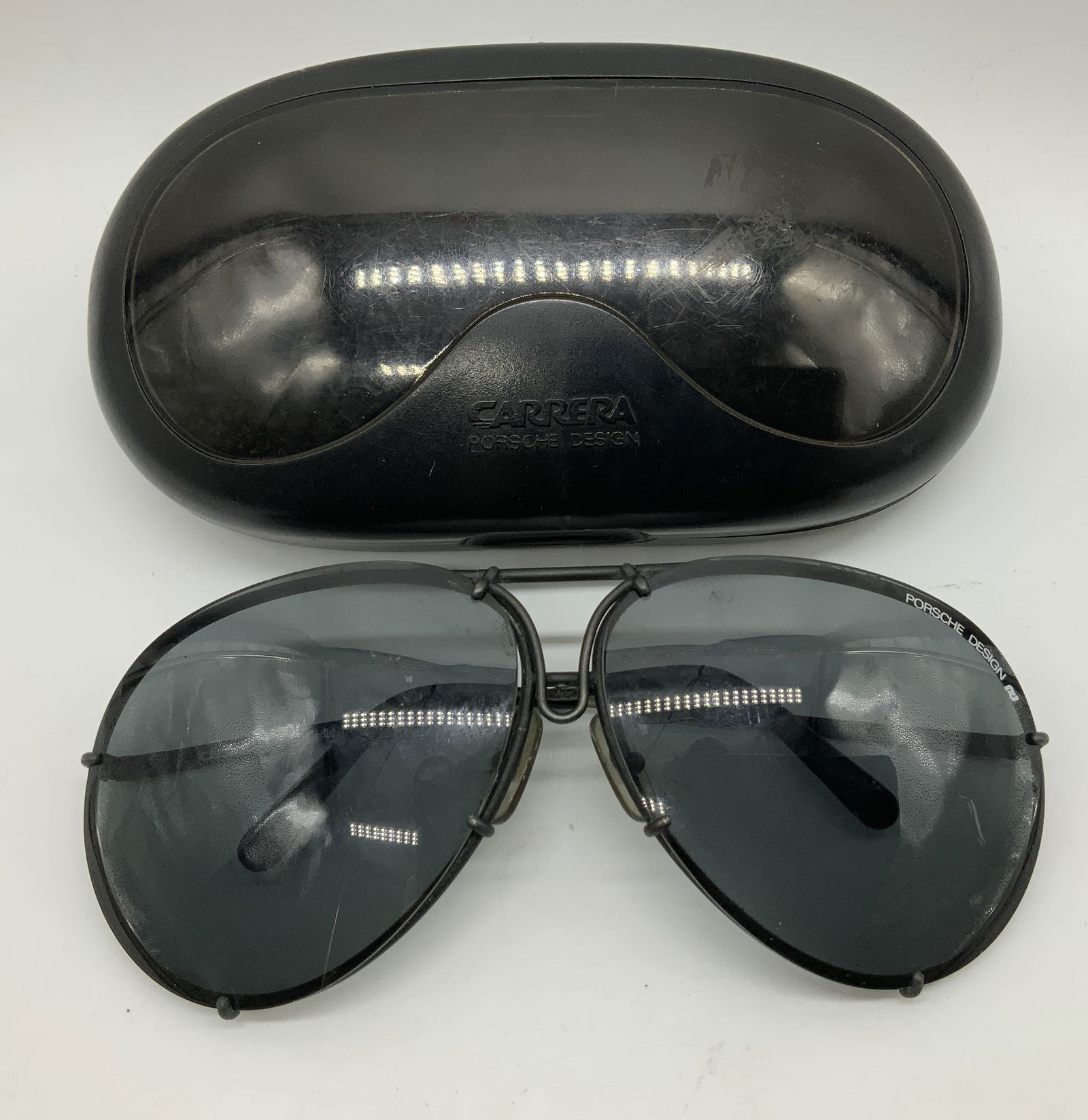 Vtg Black Carrera Porsche Design Sunglasses W Case (1 of 7)