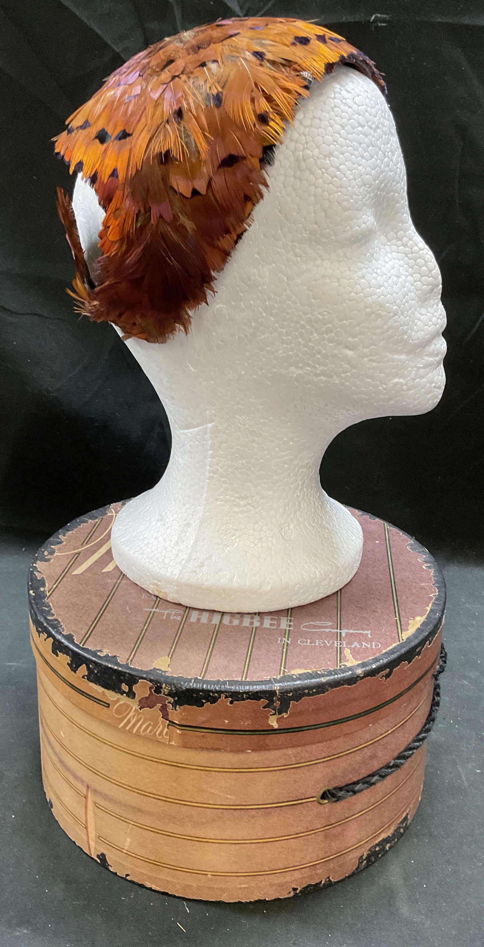 Vintage Iridescent Feather Fascinator Hat (1 of 7)