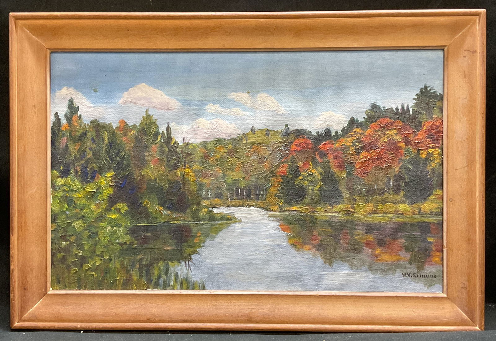 Signed W K Simons Landscape Oil Painting (1 of 6)