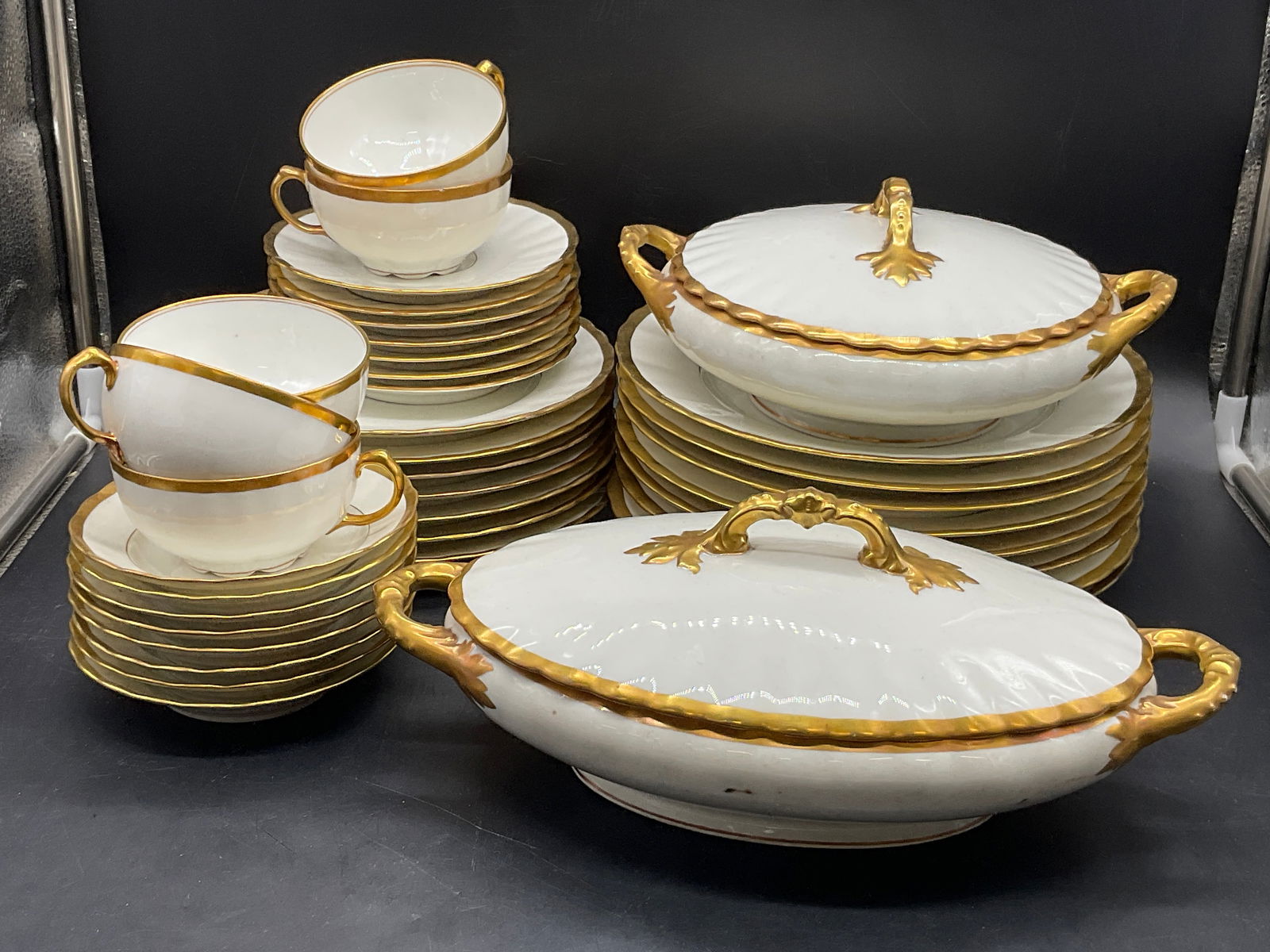 Set 37 LIMOGES FRANCE Bawo & Dotter Porcelain (1 of 10)