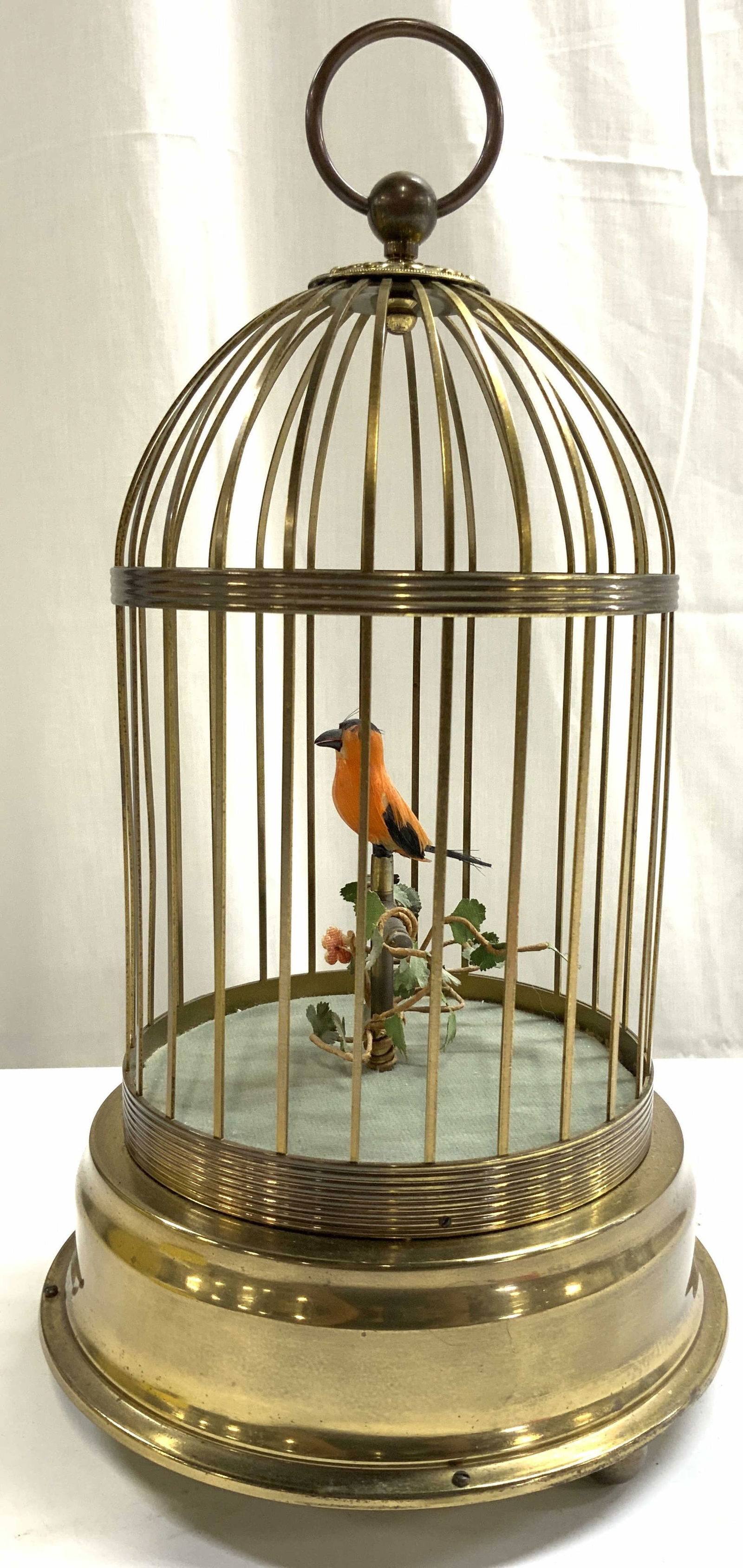 Vtg Automaton Singing Bird Cage Music Box GERMANY (1 of 8)