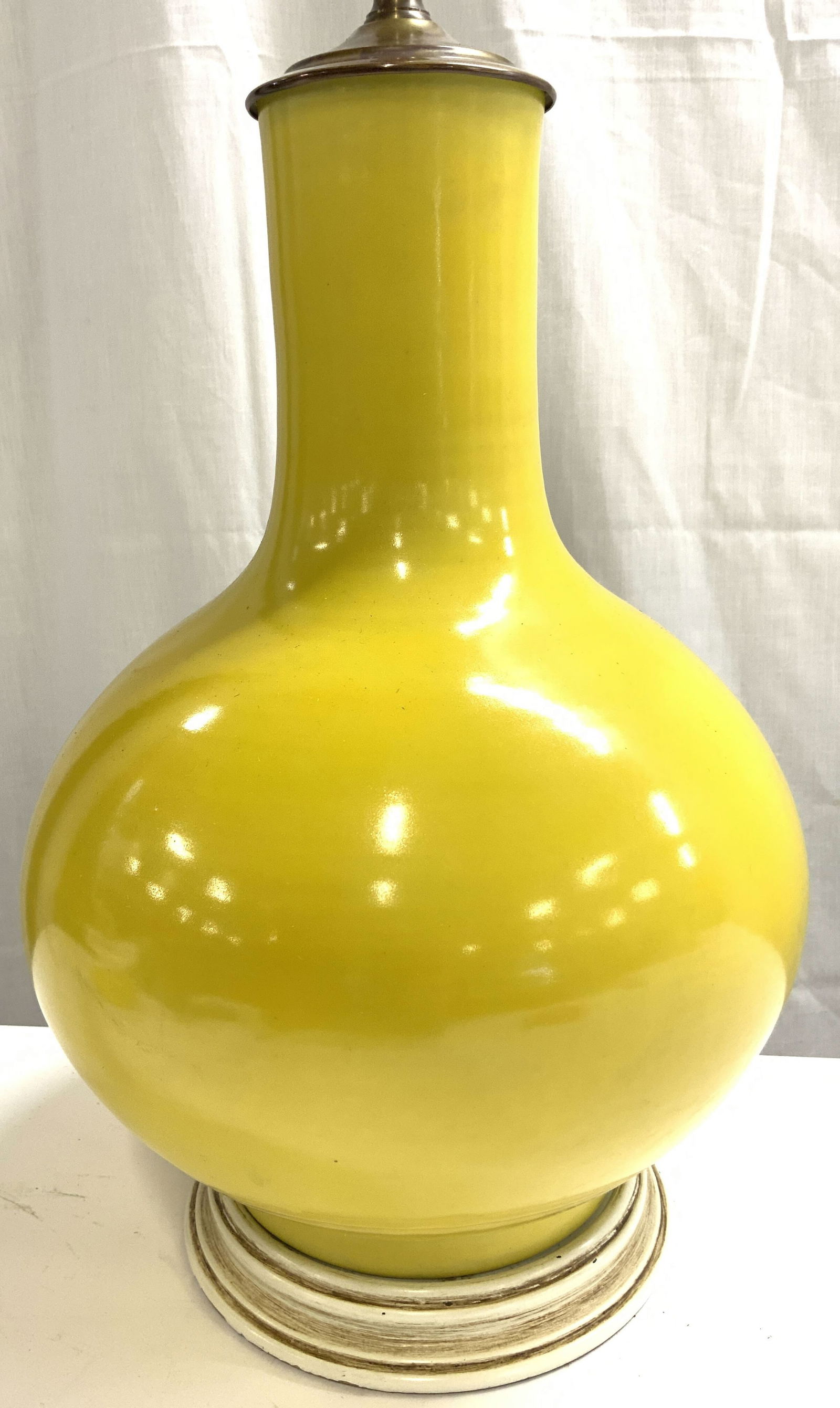 Warren Kessler Mid Cntry Ceramic Tbl Lamp Yellow (1 of 8)