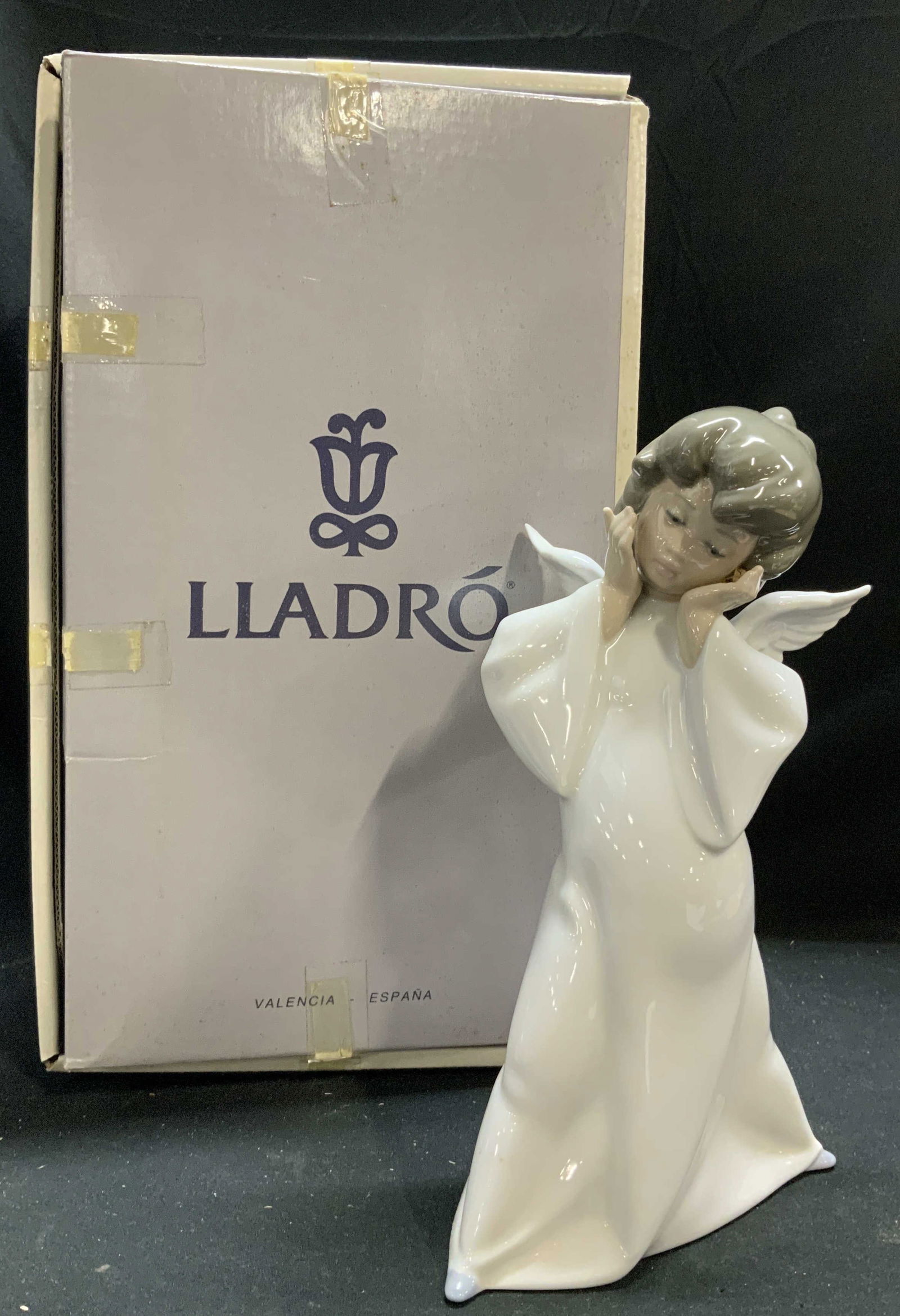 LLADRO Mime Angel Porc Figurine W Box SPAIN (1 of 8)