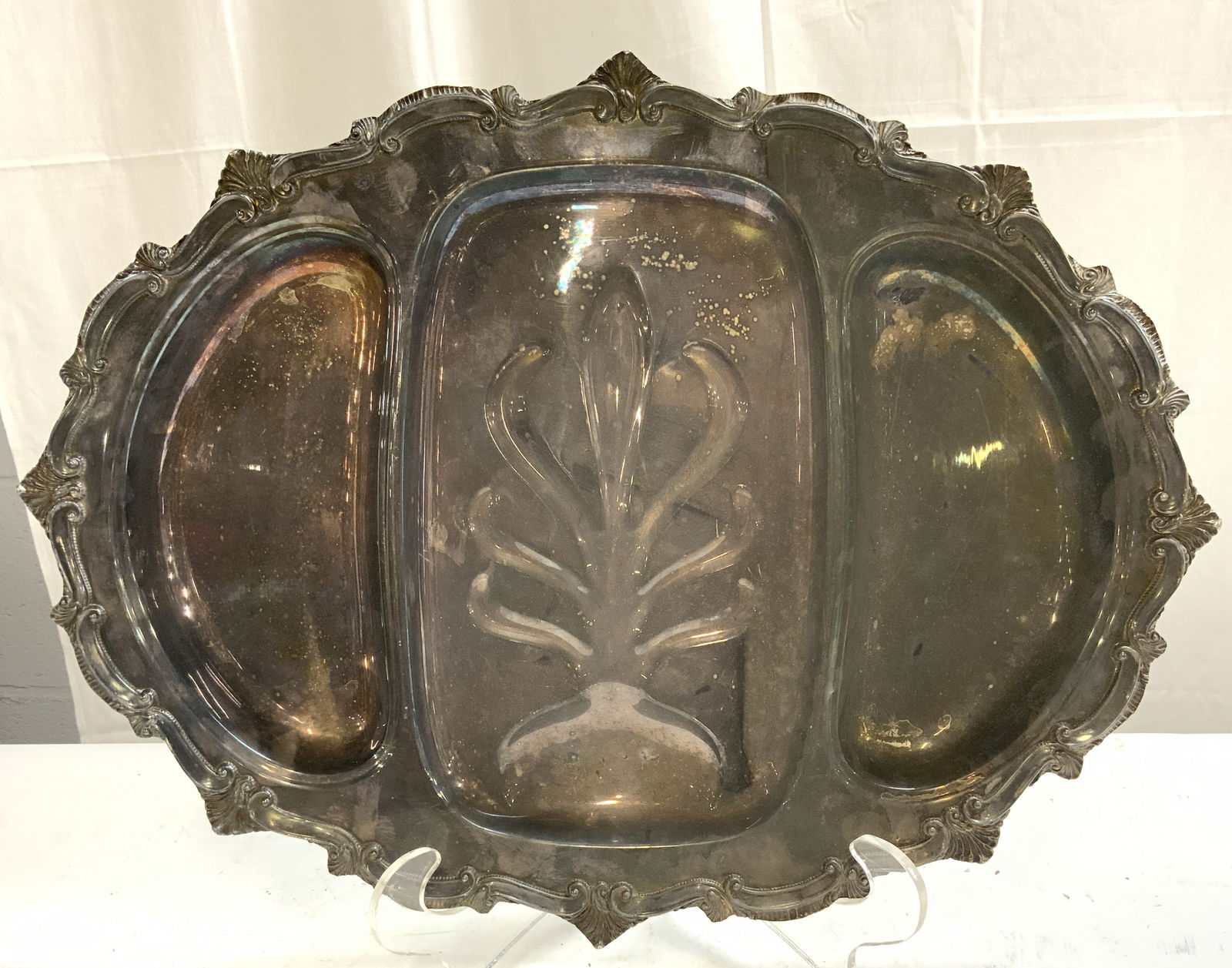 W&S BLANKINTON CO Silver Plate Serving Tray (1 of 7)