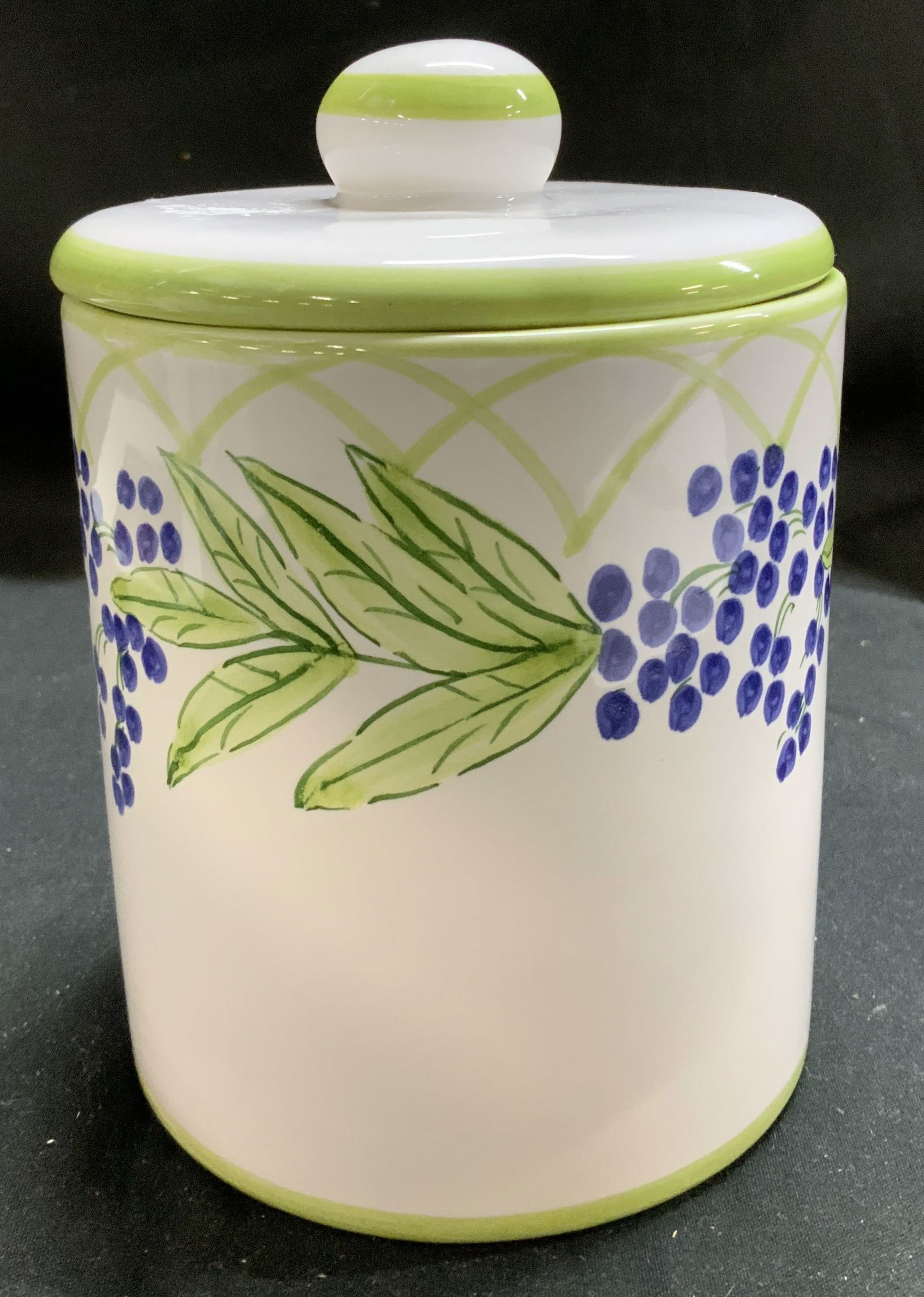 CASAFINA Hand Painted Lidded Canister PORTUGAL (1 of 6)