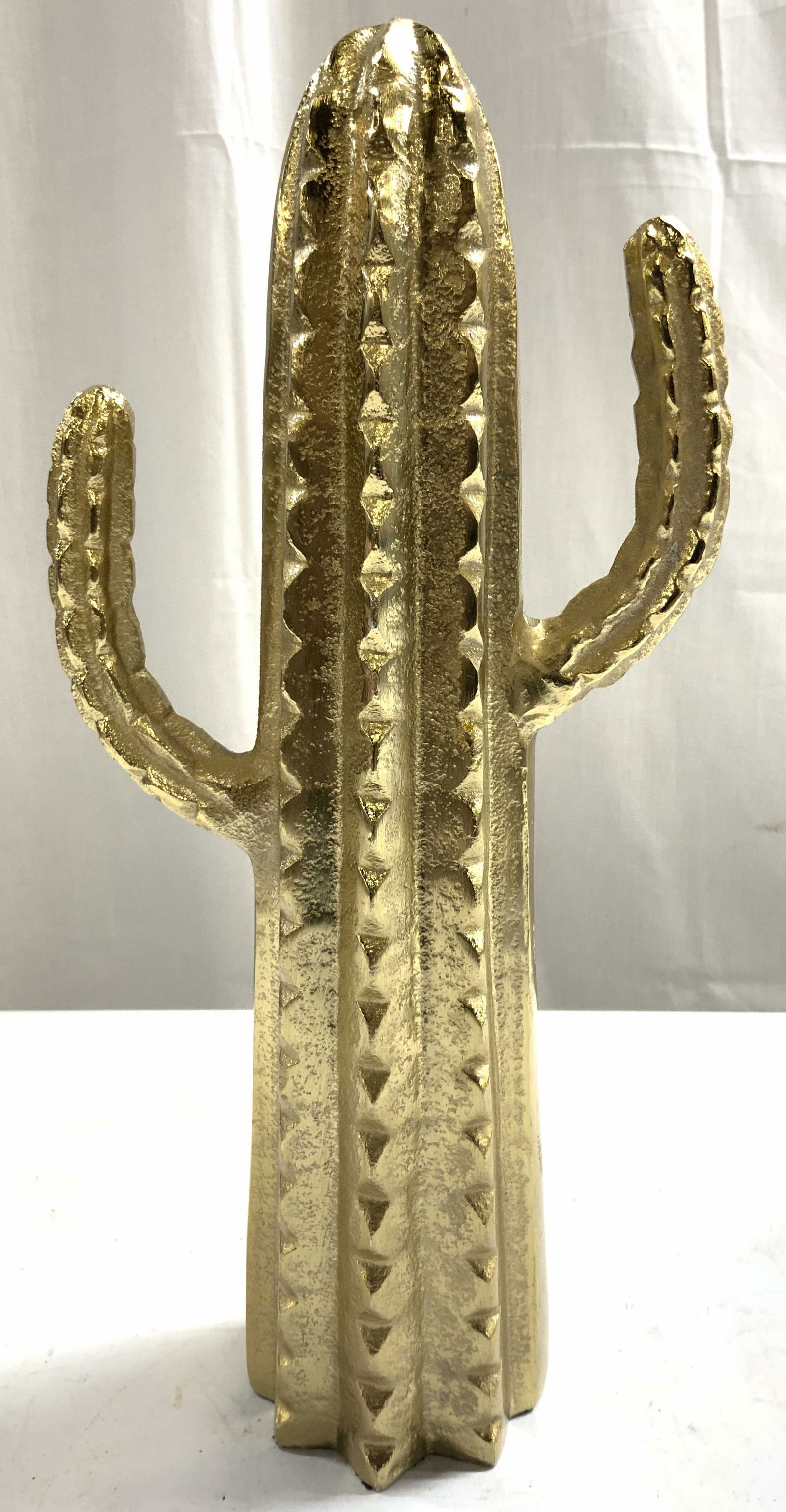 Gilt Metal Brass Cactus Figure (1 of 7)