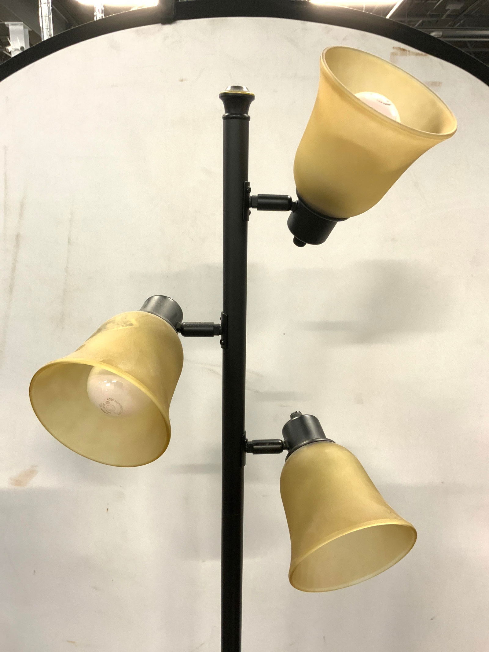 3 Arm Floor Metal Lamp W Shades (1 of 7)