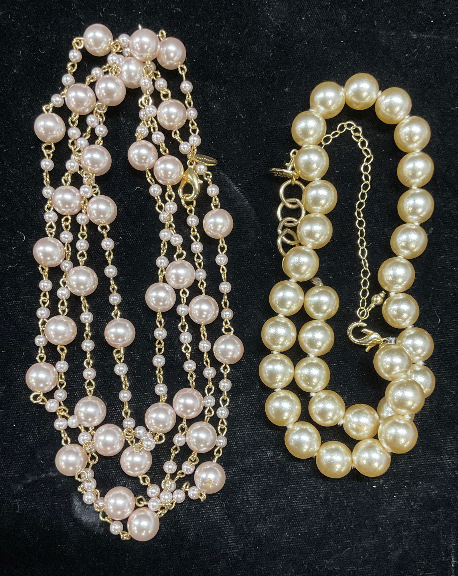 Lot 2 Joan Rivers Anne Klein Faux Pearl Necklaces (1 of 7)