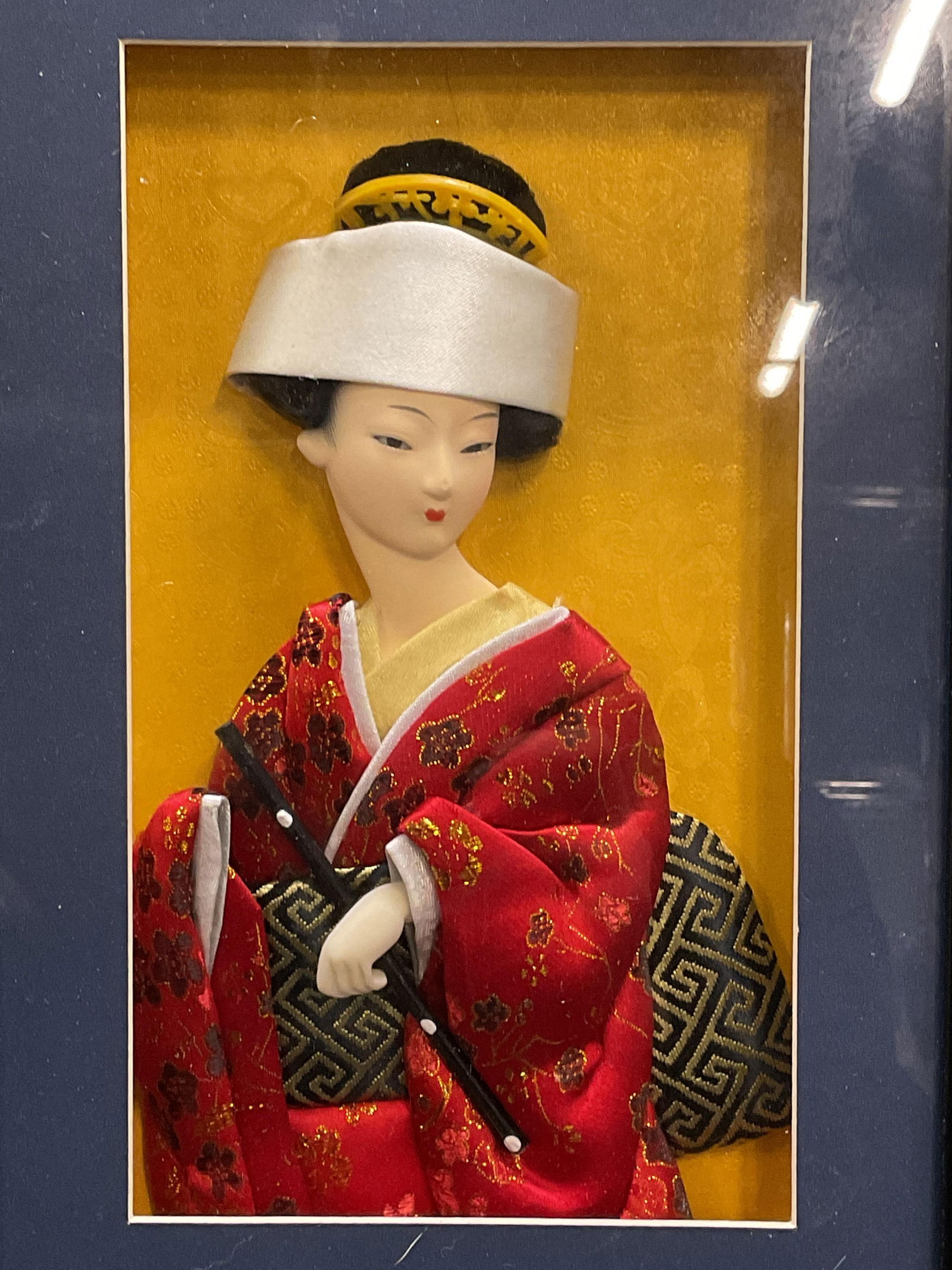 Framed 3D Geisha Musician Shadow Box (1 of 6)