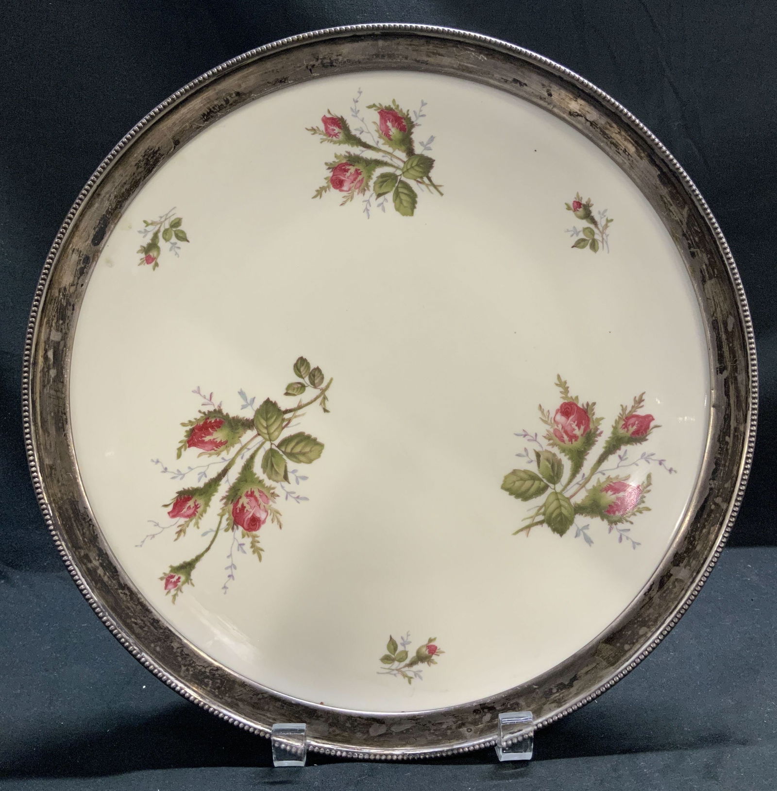 Vntg Rosenthal Moss Rose Deco Plate GERMANY (1 of 8)
