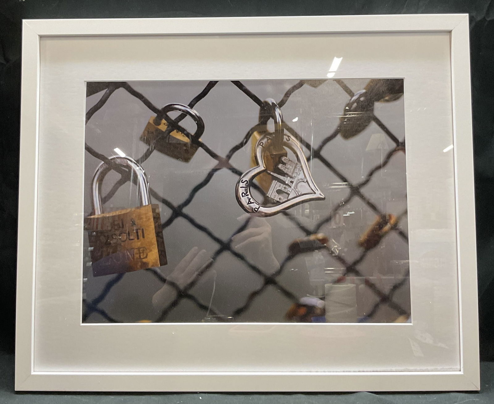 Framed Love Locks Paris Lithograph (1 of 6)