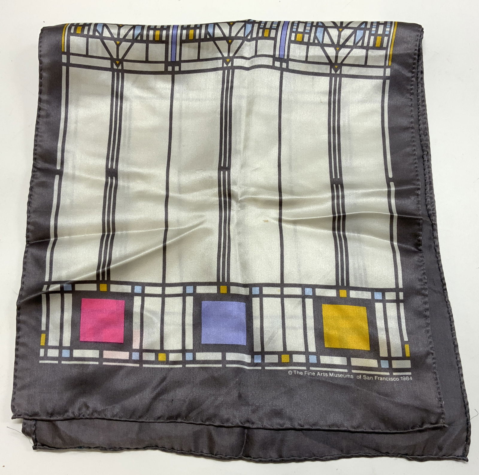 1984 Fine Arts Museum of San Francisco Silk Scarf (1 of 6)