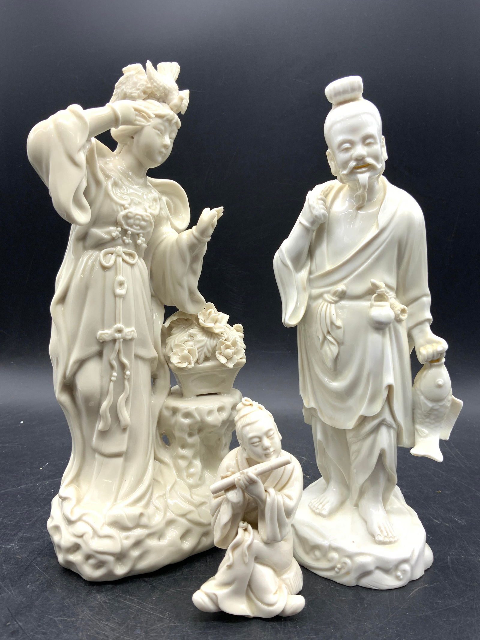 Lot 3 Atq Chinese Dehua Blanc De Chine Figures (1 of 9)