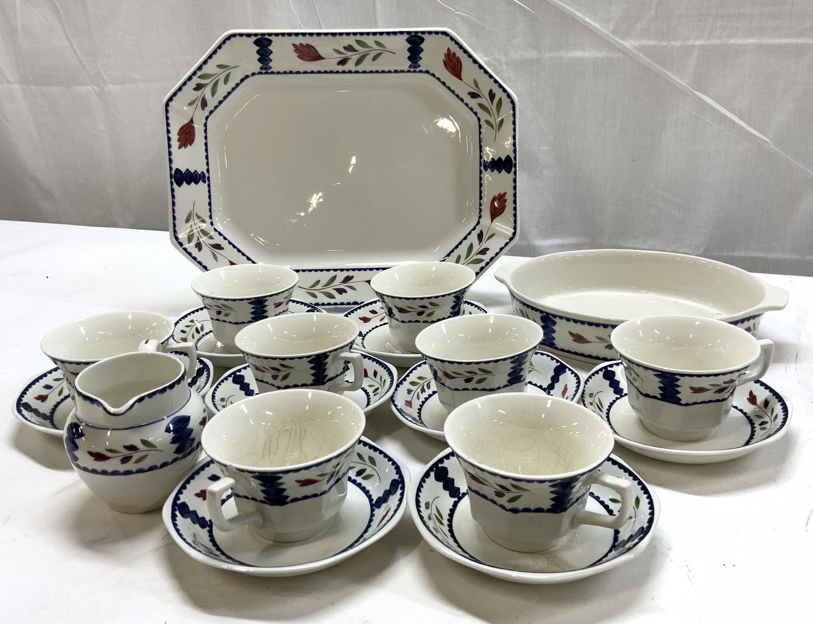19+ ADAMS Lancaster Ironstone Tableware ENGLAND (1 of 12)