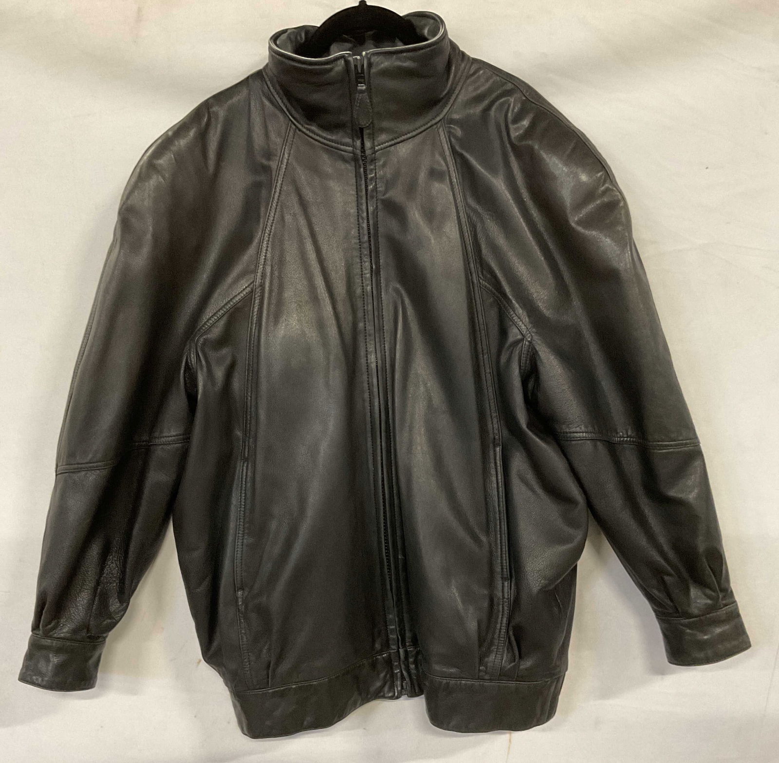 Vintage Andrew Marc Black Leather Jacket (1 of 6)