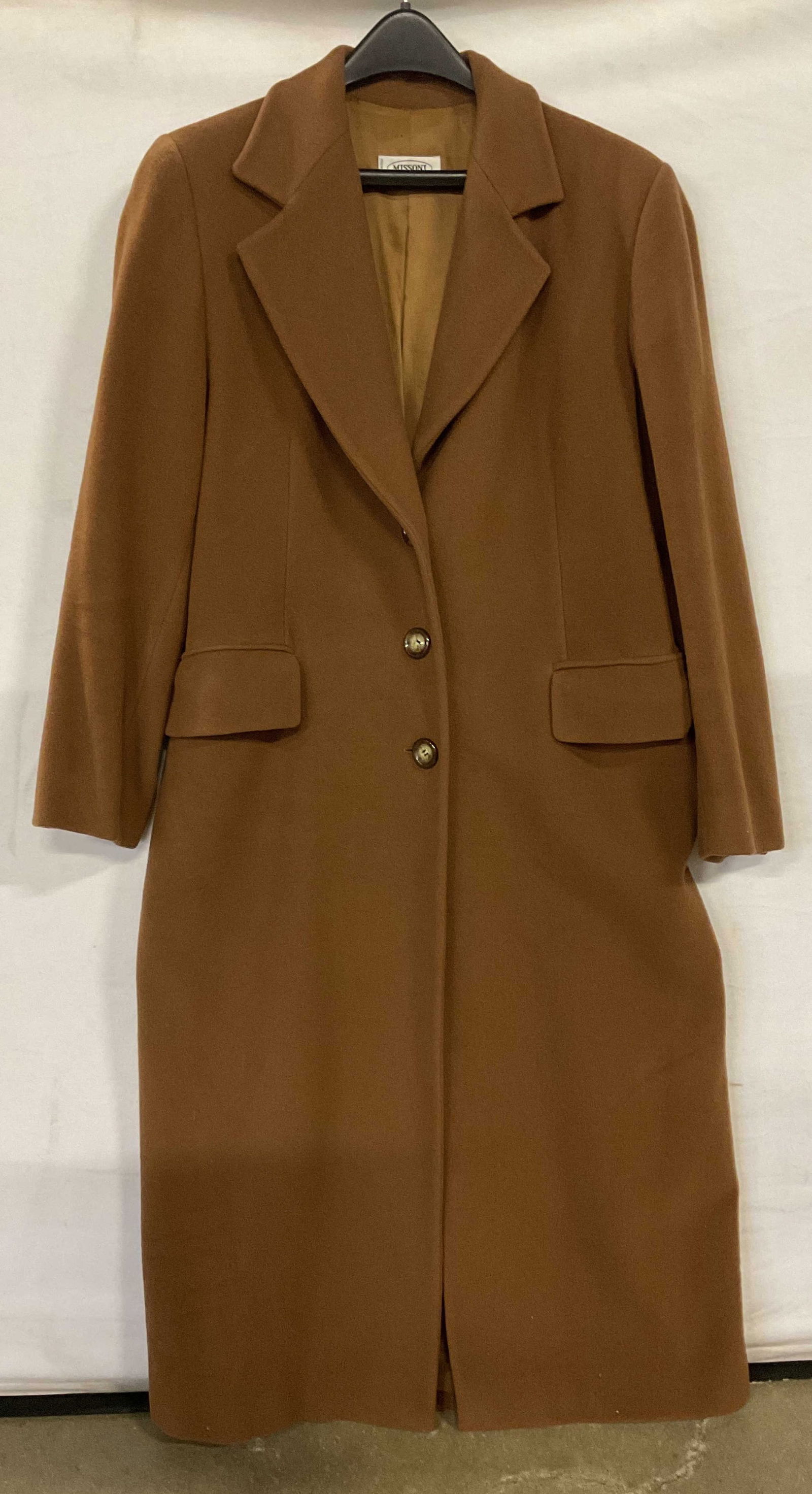 MISSONI Tan Wool Long Coat, Italy (1 of 10)