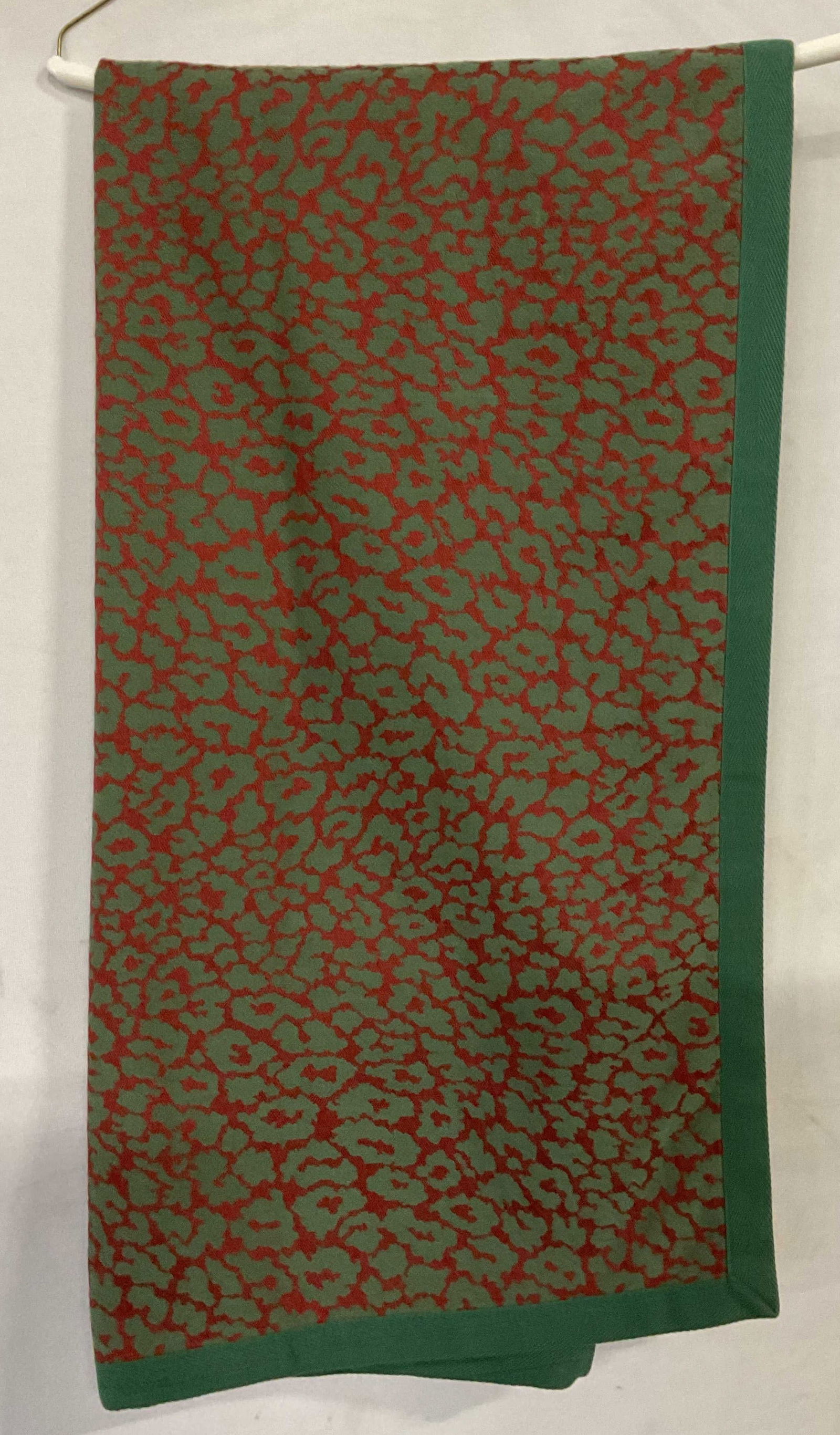 Green & Red Cheetah Embroidered Tablecloth (1 of 5)