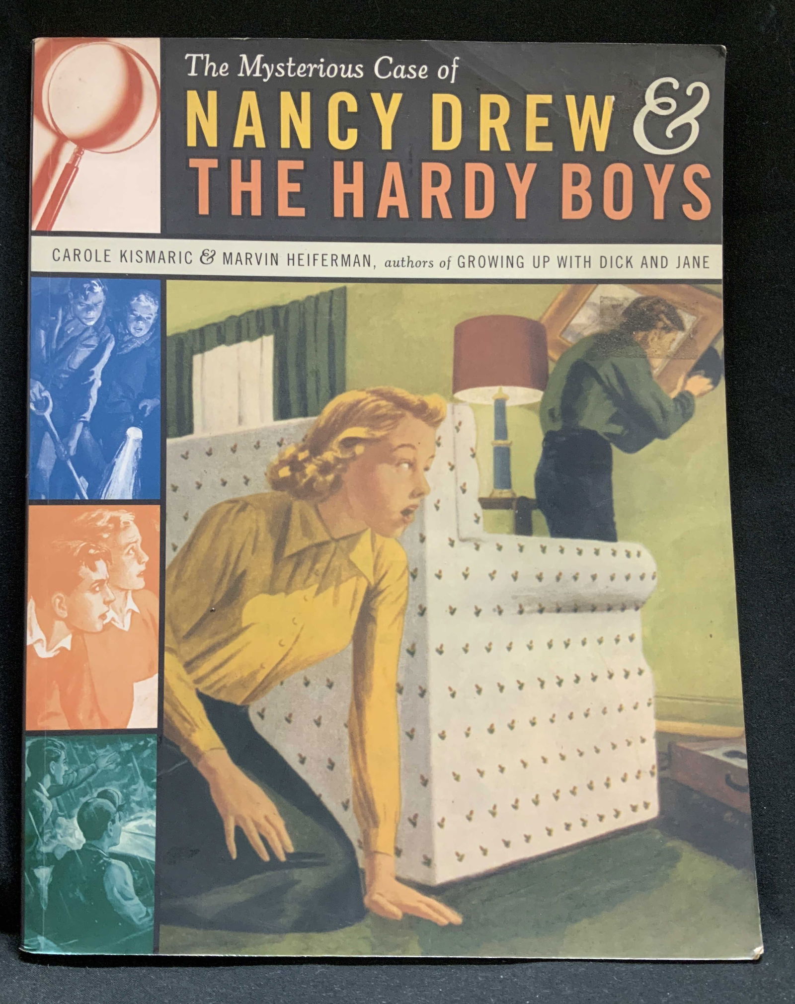 1998 Mysterious Case Drew & Hardy Boys KISMARIC: The Mysterious Case of Nancy Drew & The Hardy Boys by Carole Kismaric & Marvin Heiferman. A fireside book. Published by SIMON & SCHUSTER. COPYRIGHT 1998 by SIMON & SCHUSTER. Book is an analysis that e