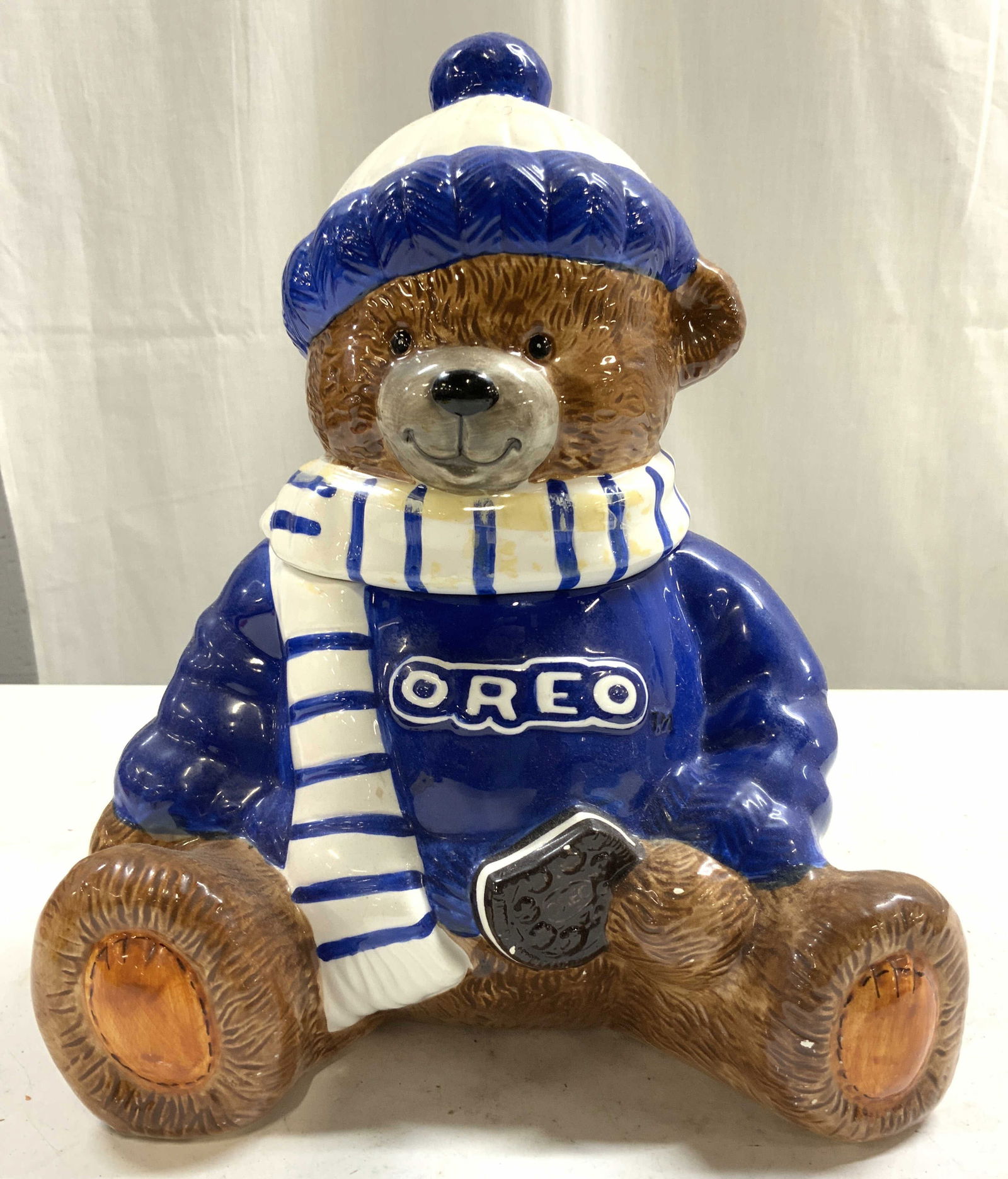HOUSTON HARVEST Oreo Bear Cookie Jar W Lid (1 of 8)
