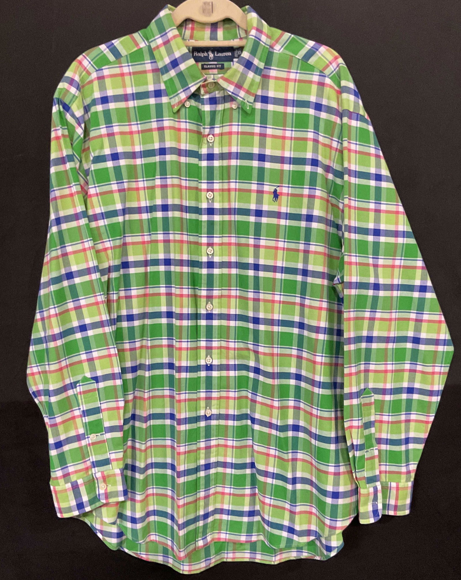Polo Ralph Lauren Green Plaid Button Up Shirt (1 of 6)