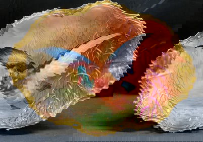 Antq Coronet Limoges Porc Duck Platter, France