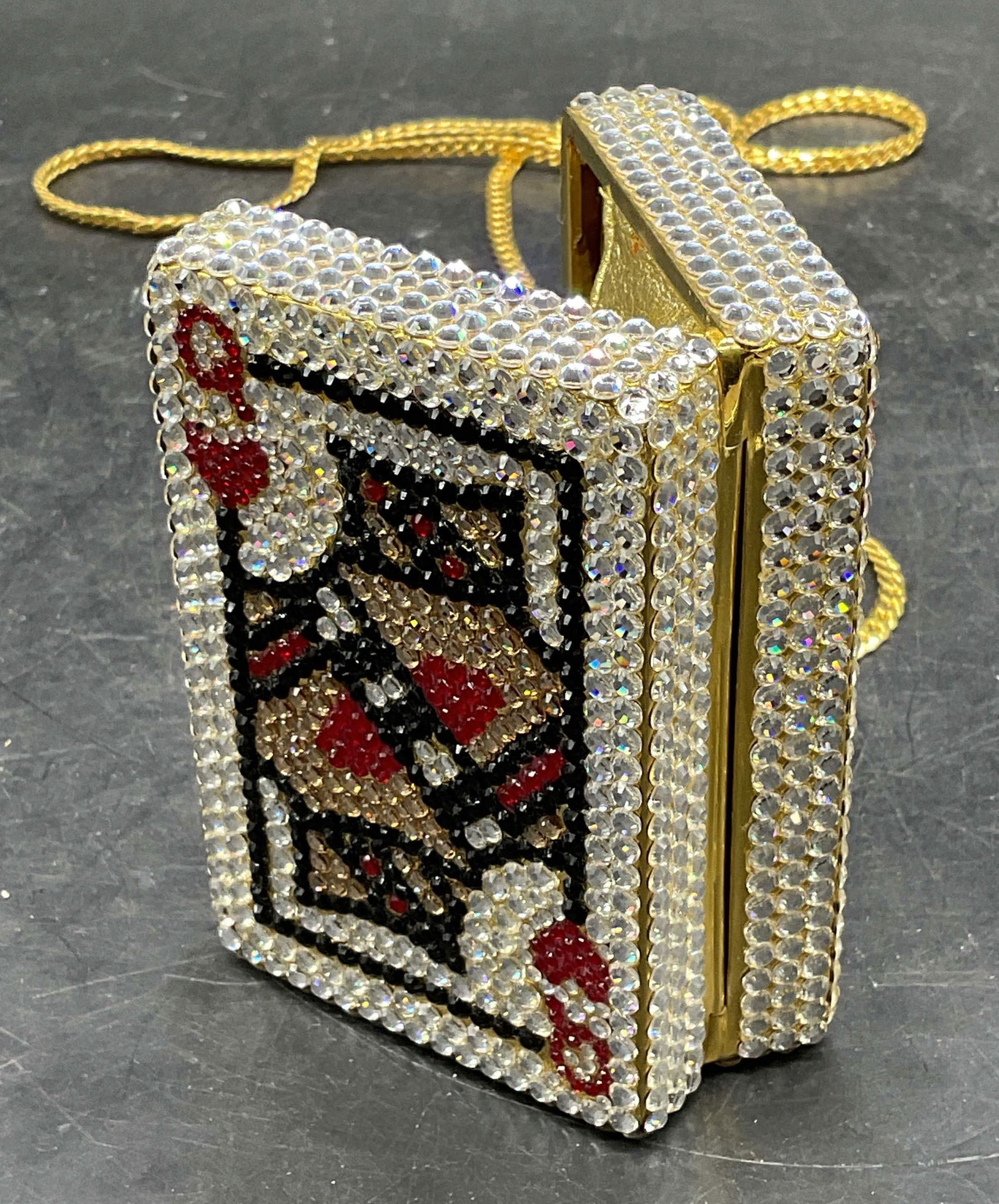 DANIELLA Crystal Cards Hard Case Handbag Clutch (1 of 7)