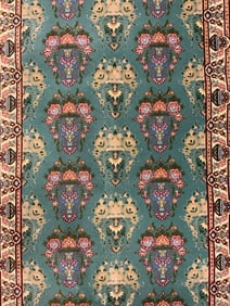 Vtg Handmade Wool Fringed Iranian Runner